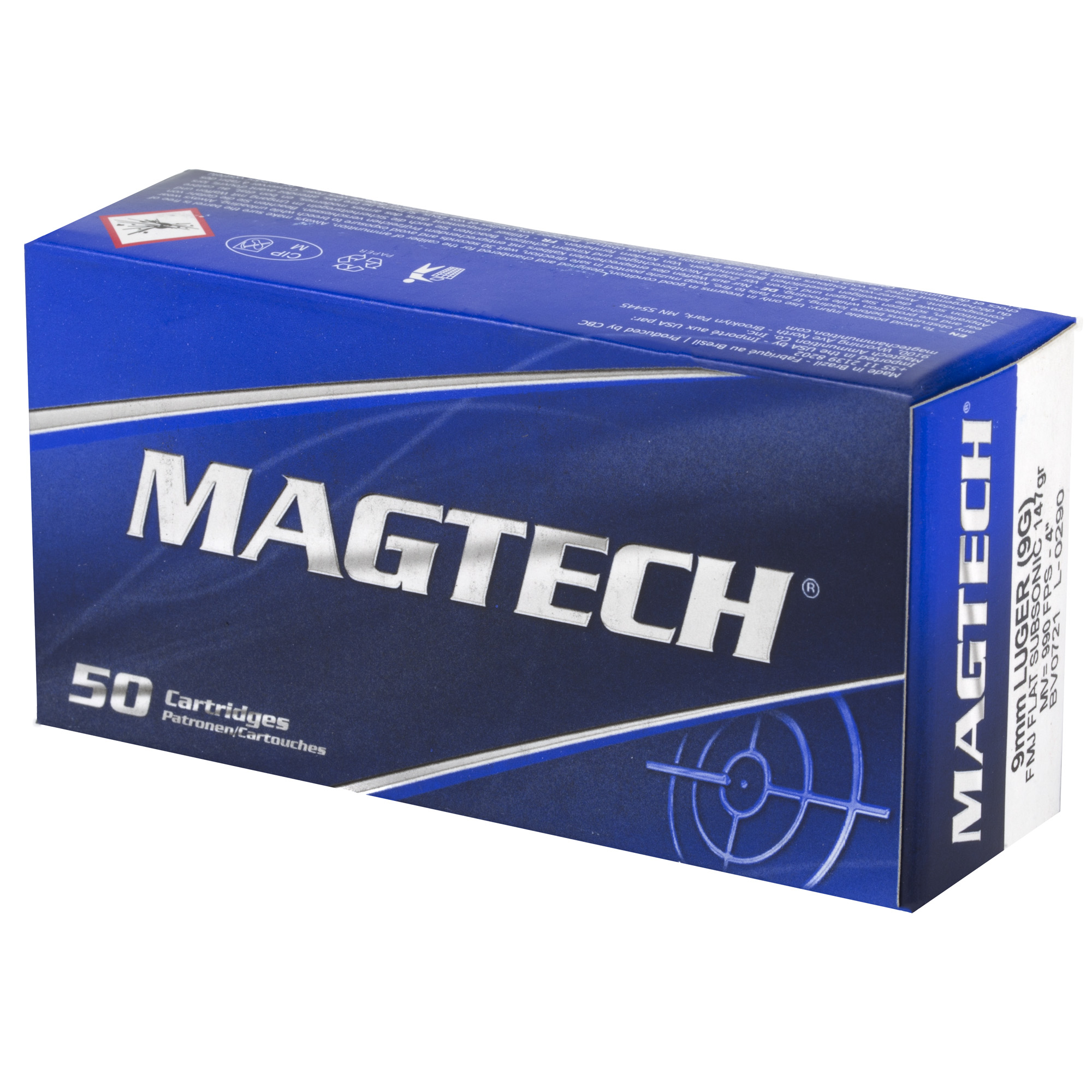 Magtech 9MM Luger 147 Grain Fmj Subsonic 50RD - Image 3