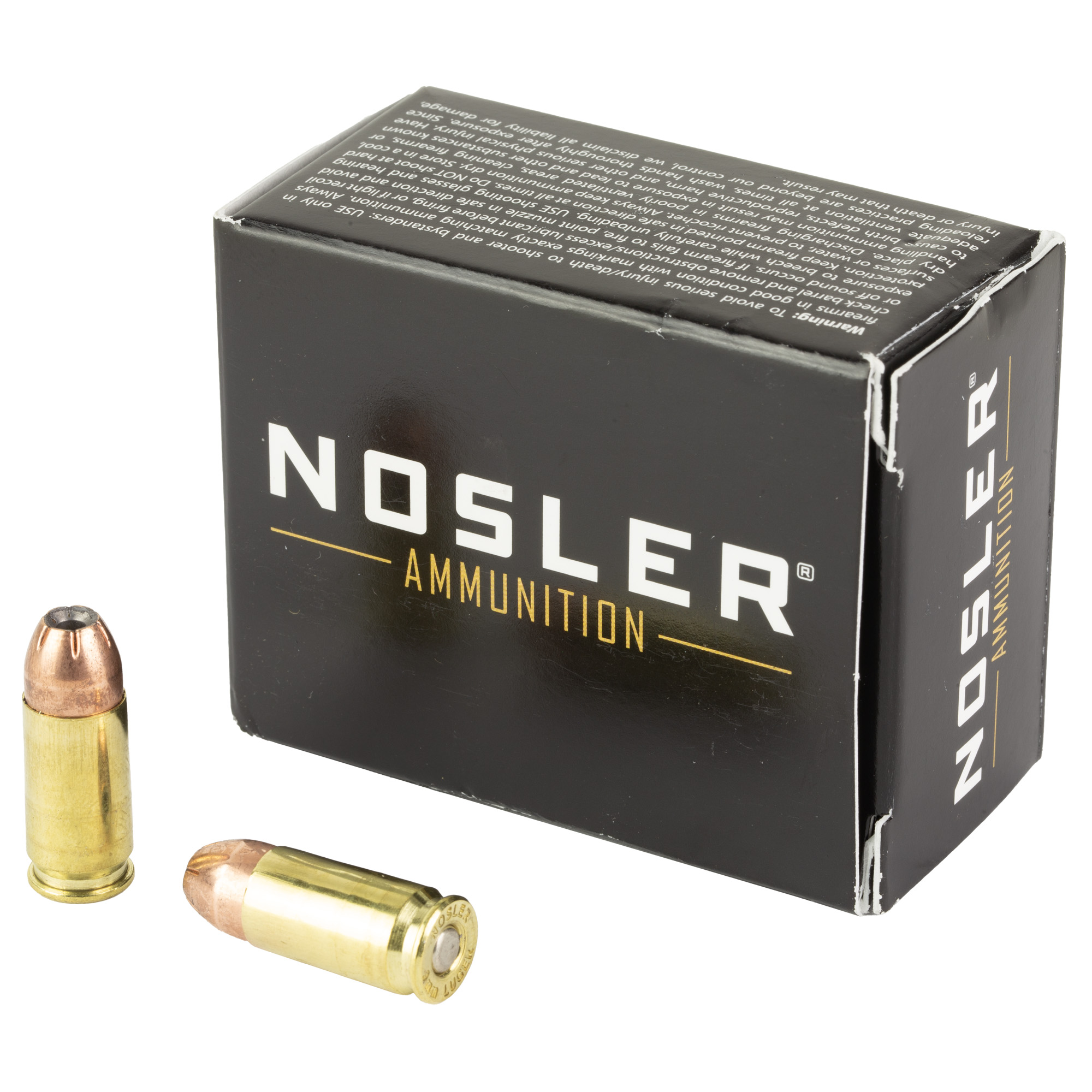 Nosler 9MM Luger 115GR Jhp Match Grade Handgun Ammunition 20 Ct.