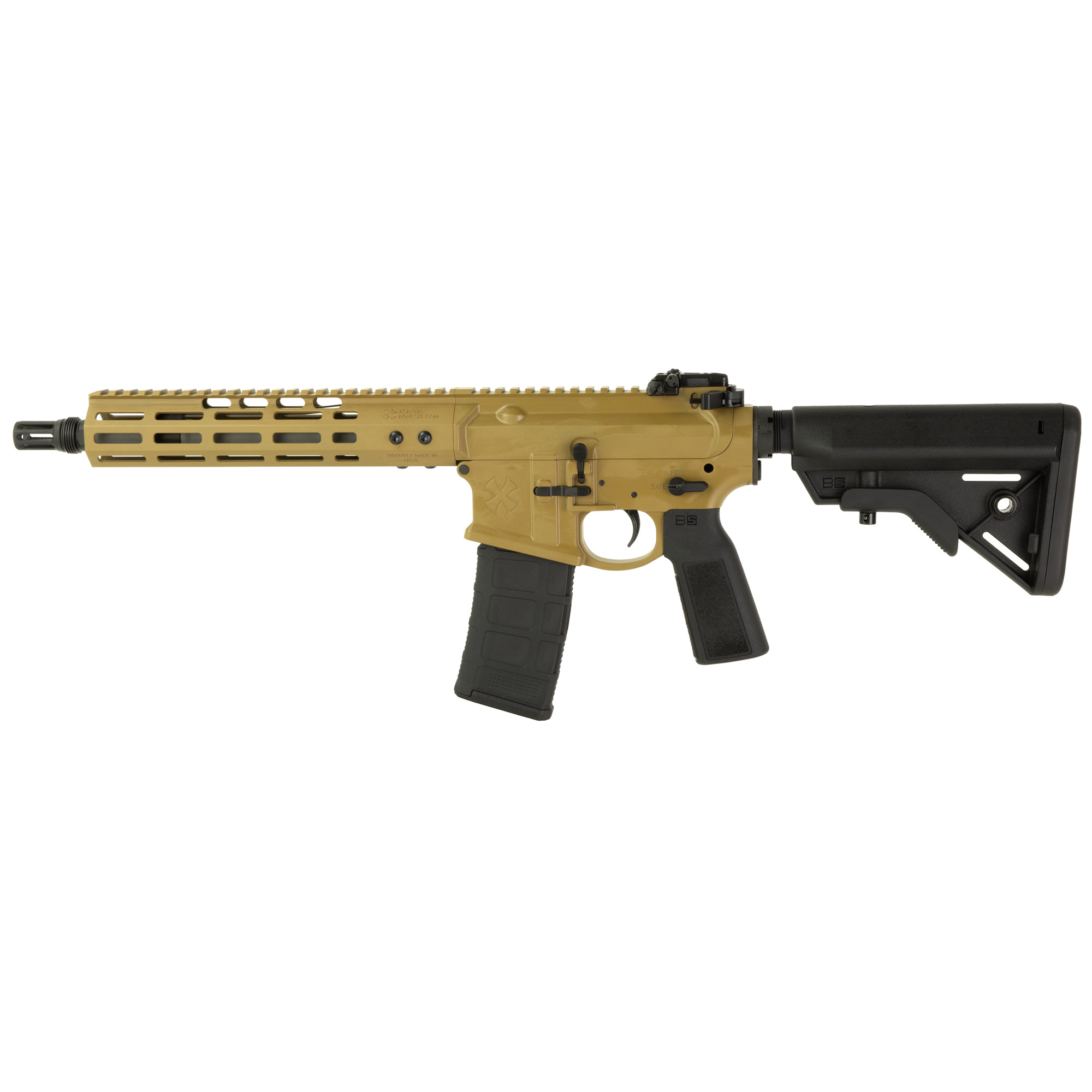 Noveske GEN4 Sbr 556 Nato 10.5 30 Rounds Tiger Eye Brown