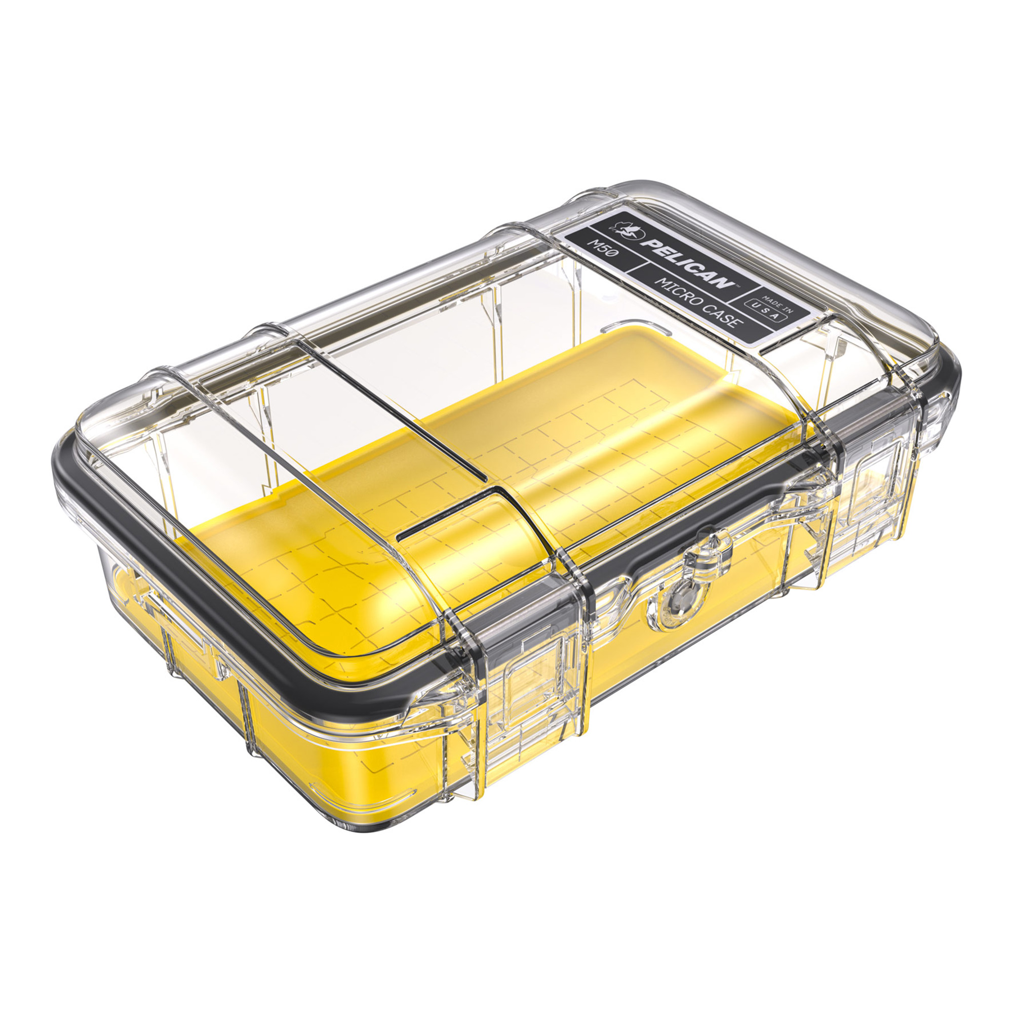 Pelican M50 Micro Case Yellow/clear 8.1X5.5X2.9