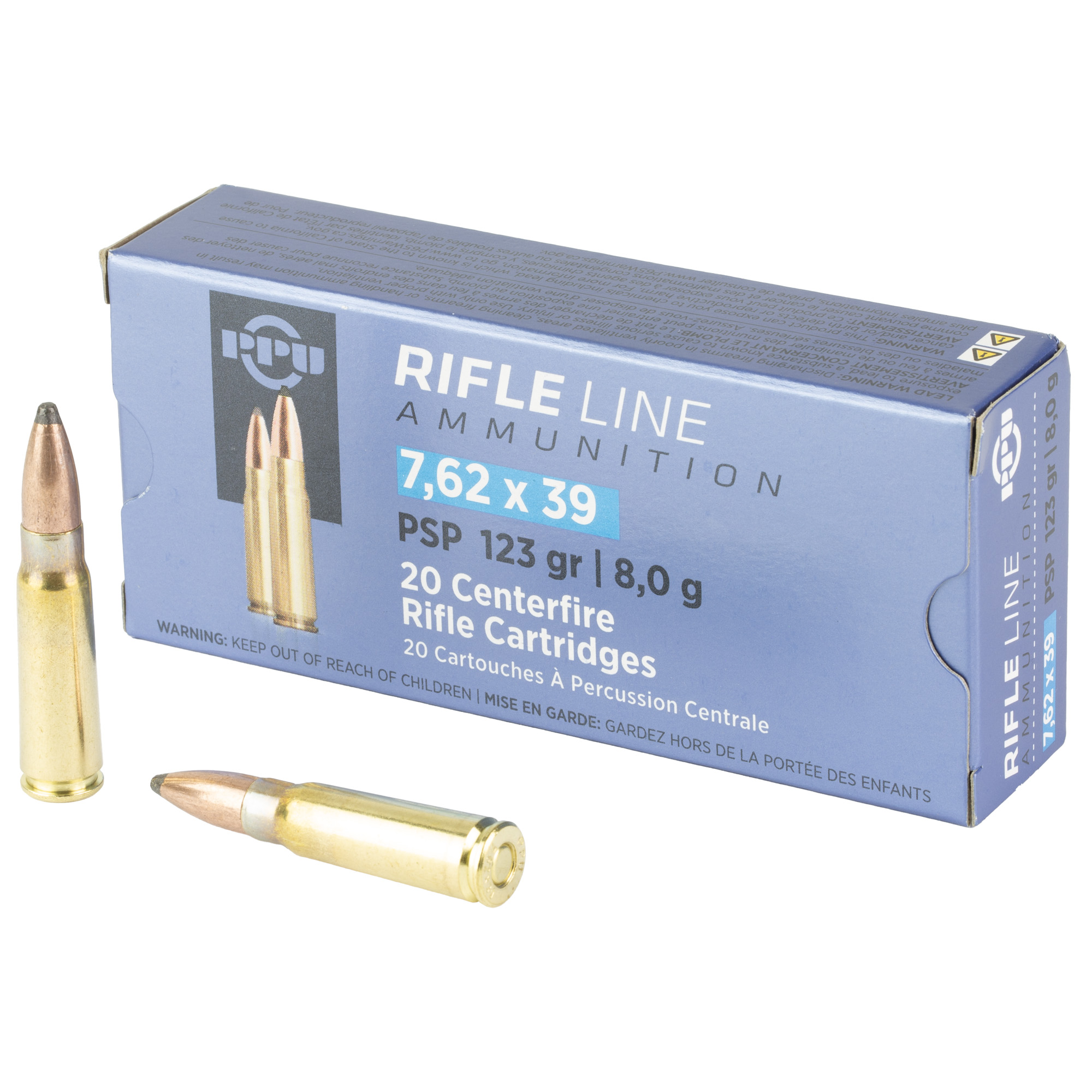 Ppu 7.62X39 Psp 123GR 20RD