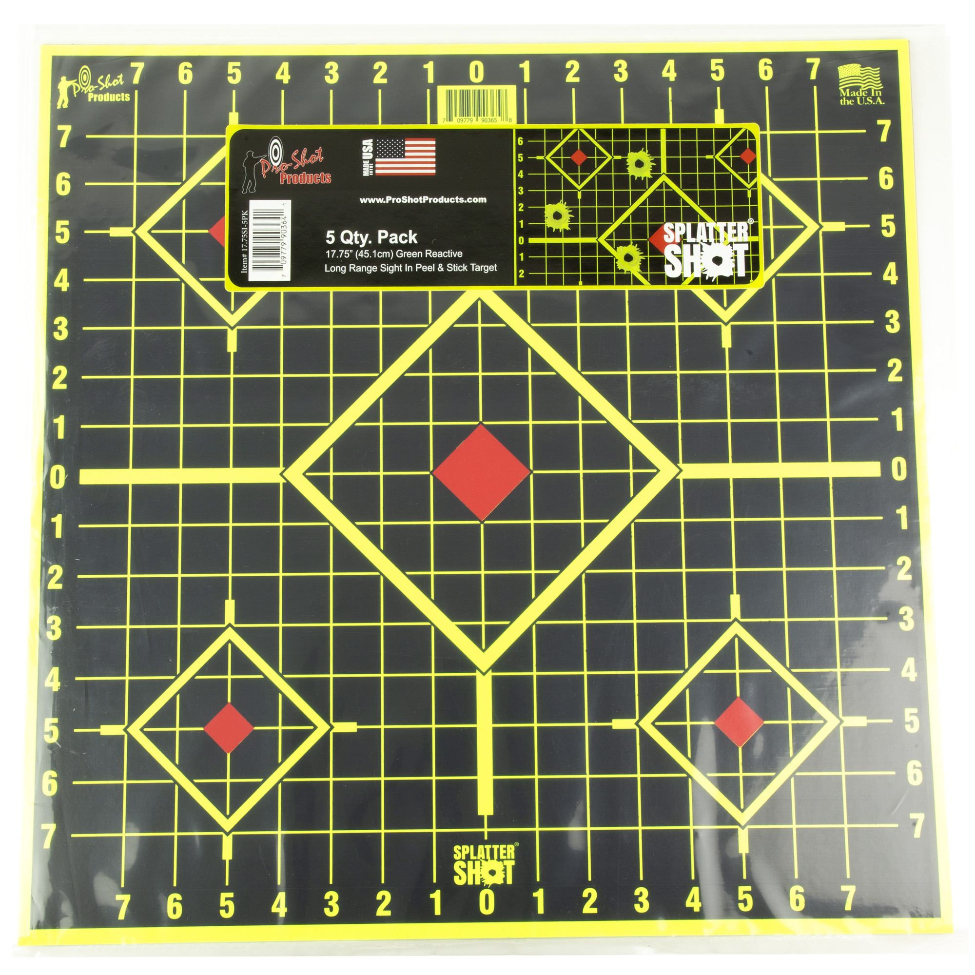 Proshot 17.75 Splattershot Sight-in Target 5PK