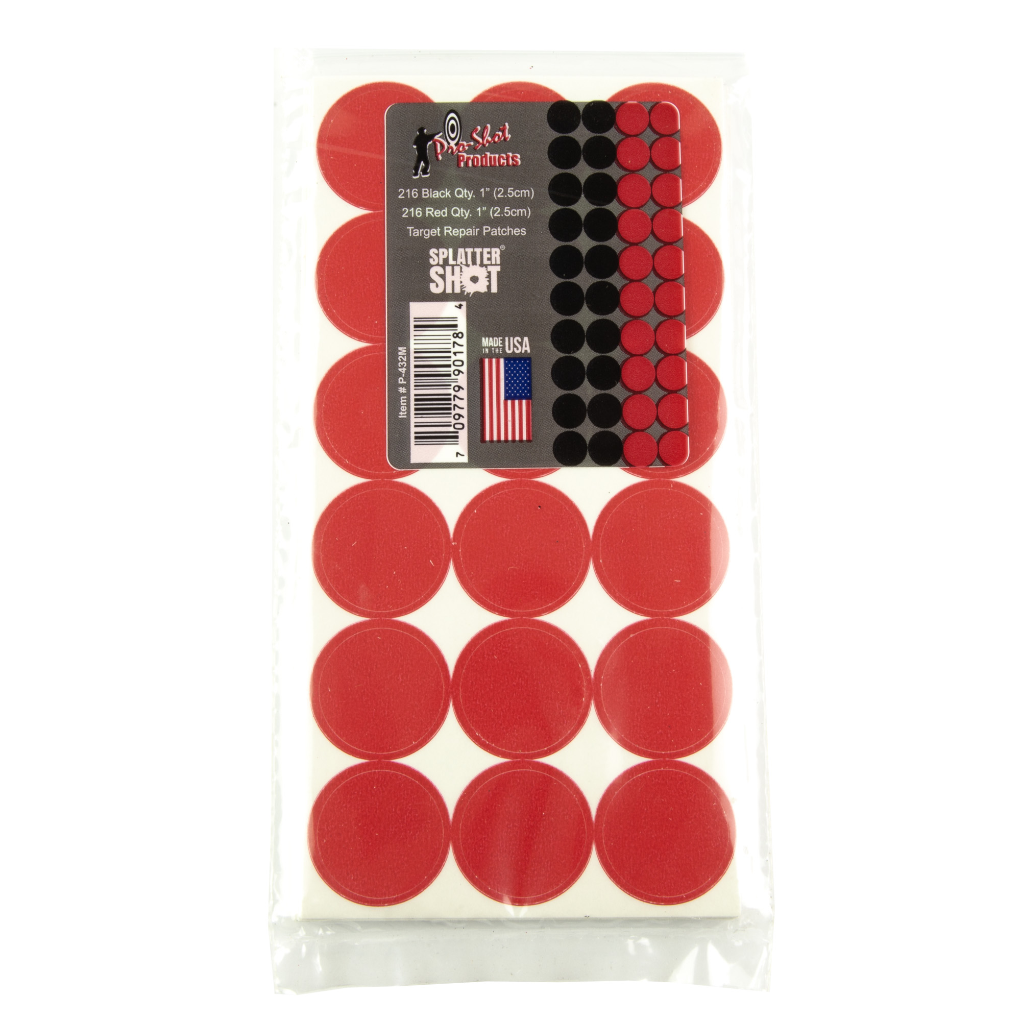 Proshot P-432M Splatter Shot Red 1 Self-adhesive Pasters