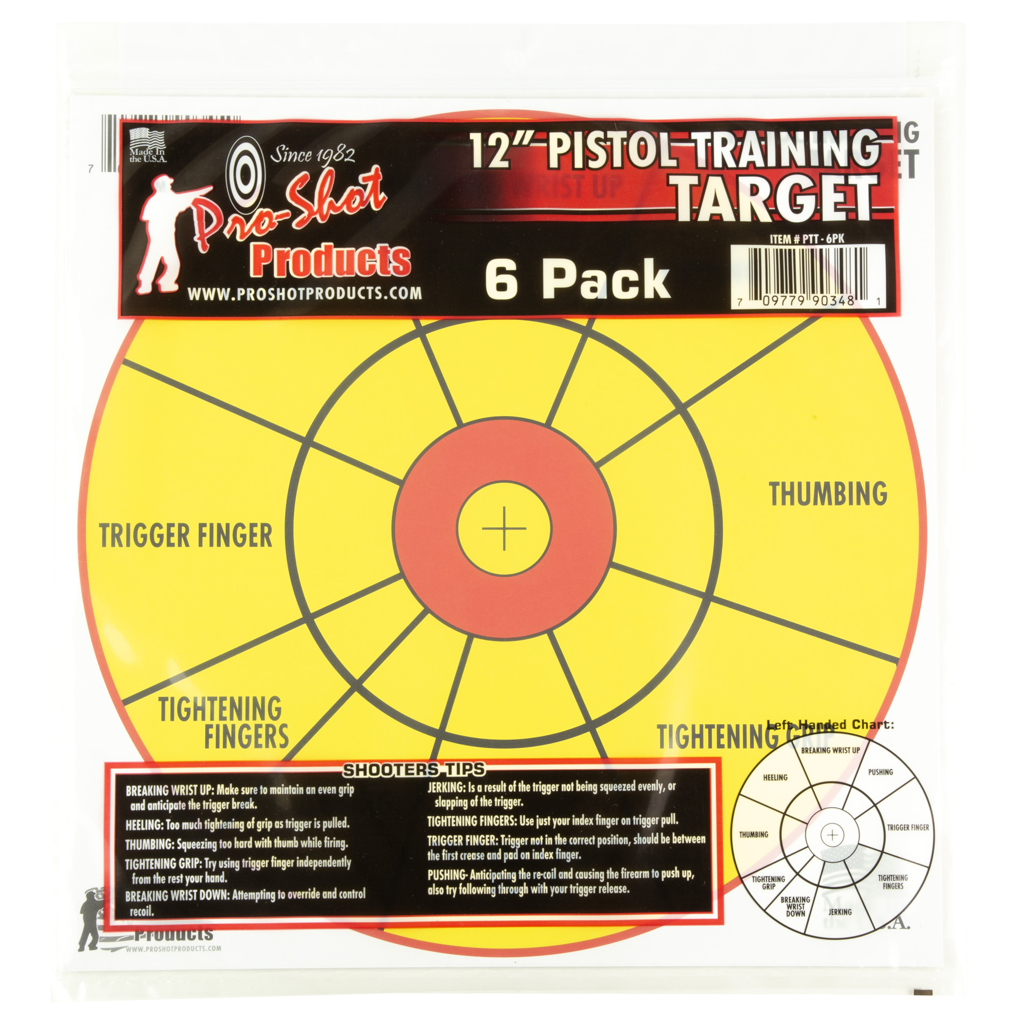 Proshot PTT6PK 12 Pistol Training Target 6PK