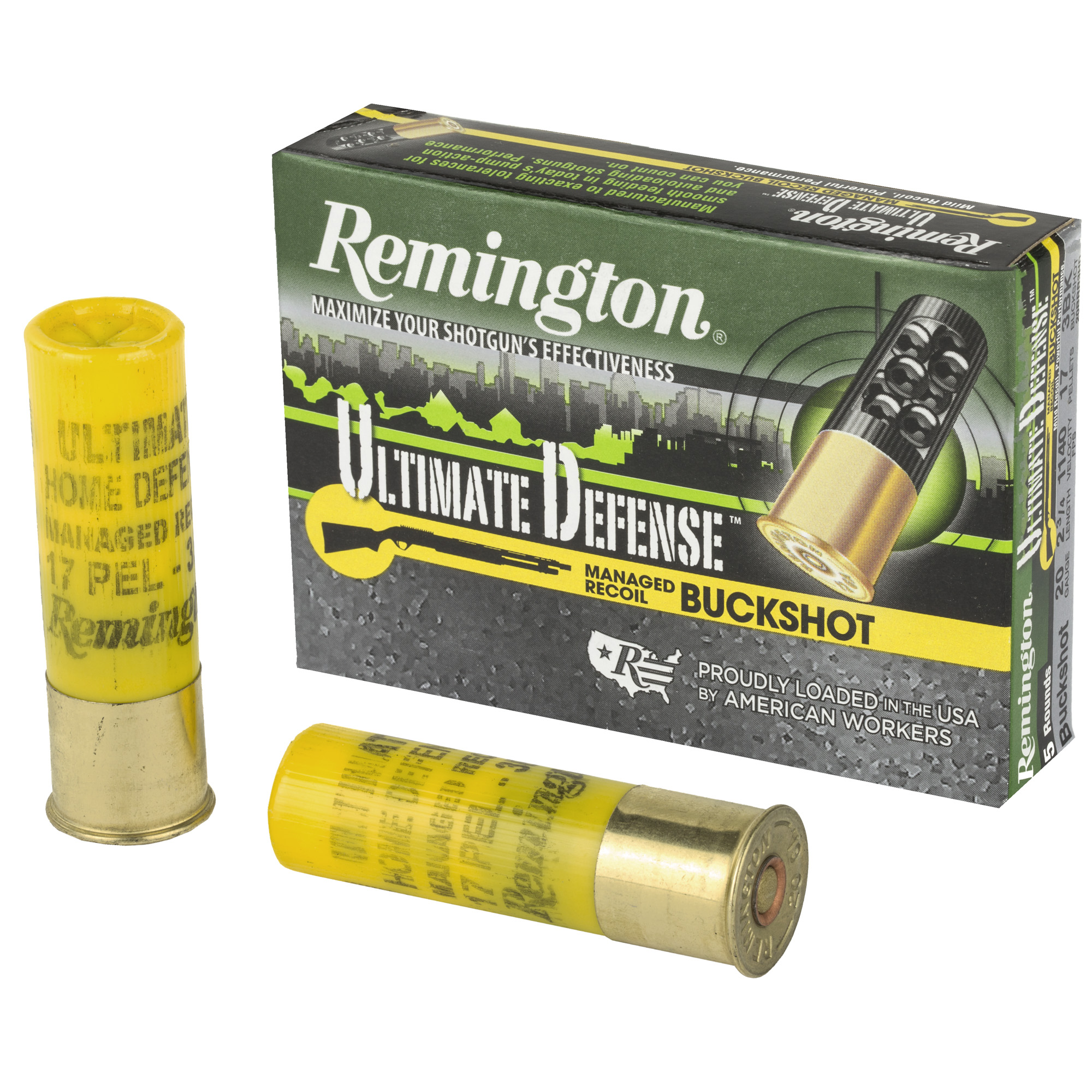 Remington Ultimate Defense 20GA 2.75 17 Pellets Buckshot 5RD