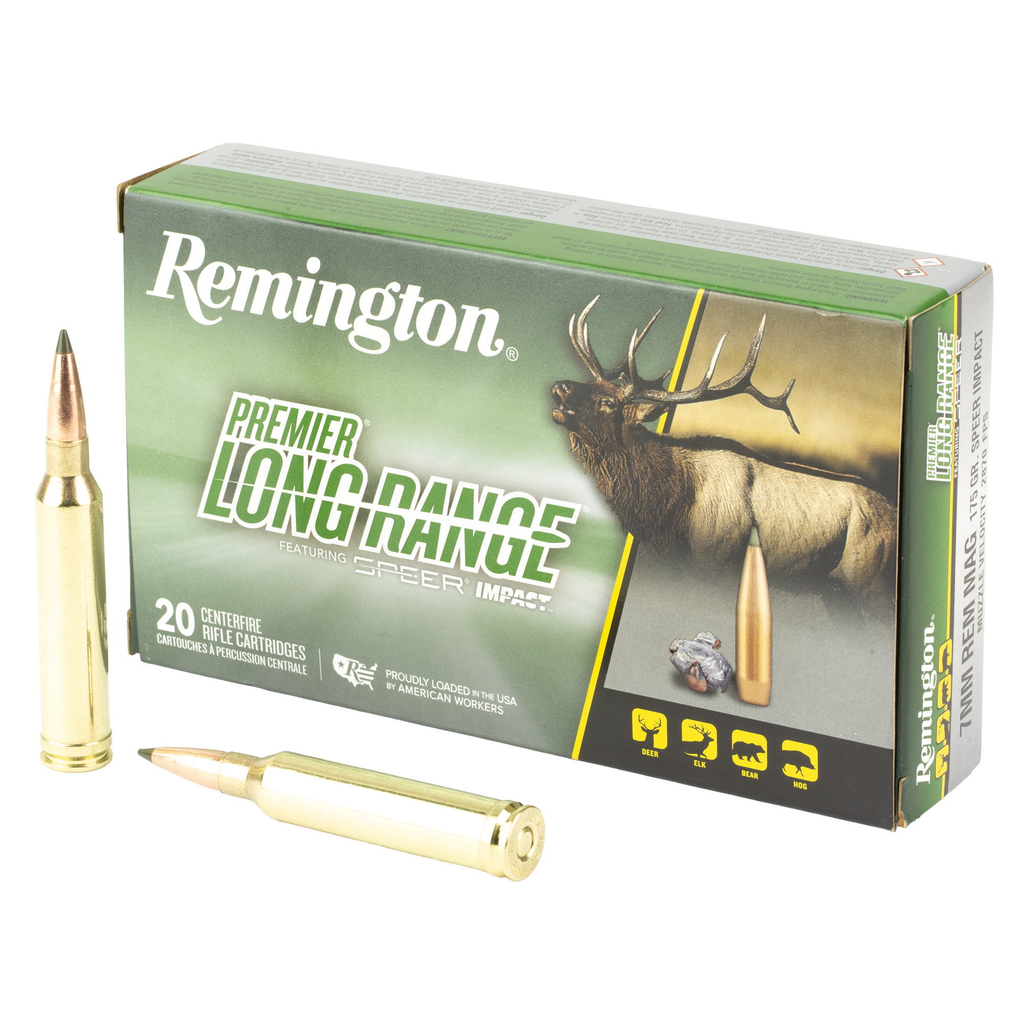 Remington 7MM Rem Mag 175GR Speer Impact Ammo 20RD