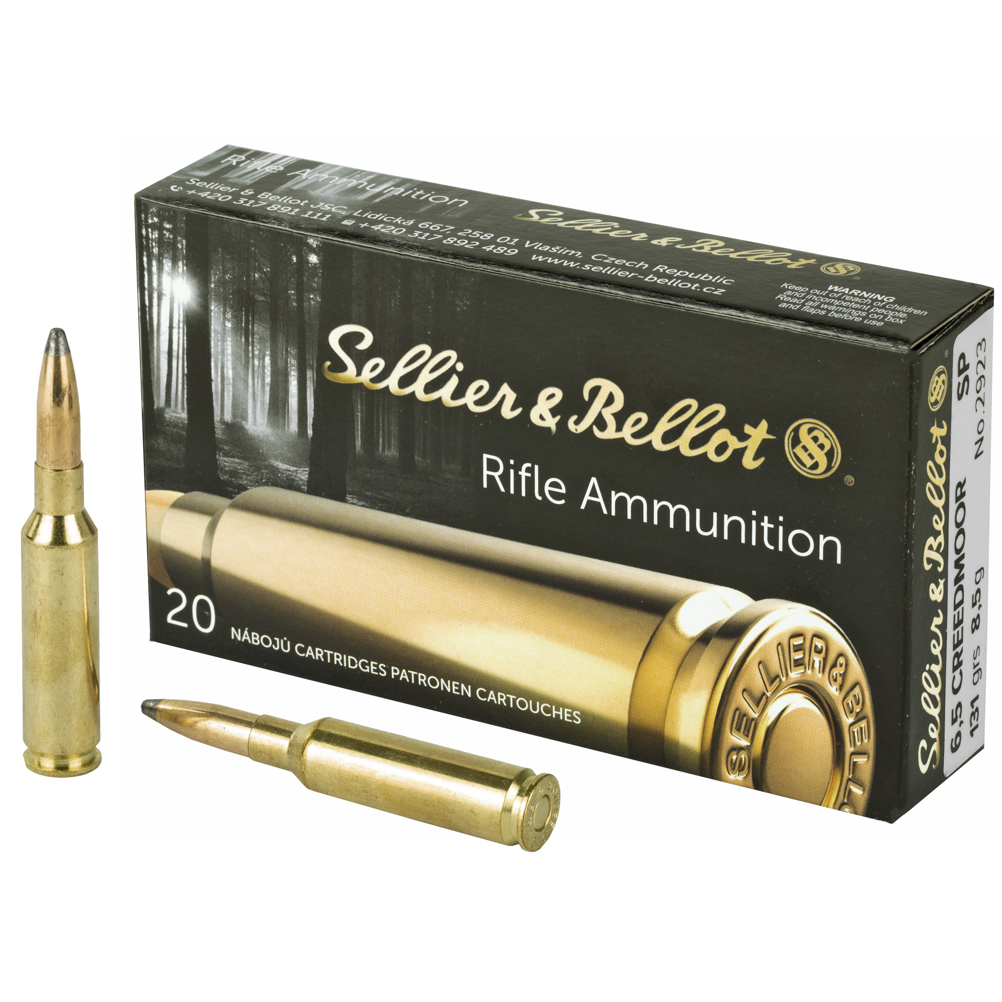 Sellier & Bellot 6.5 Creedmoor 131GR Soft Point 20RD Box