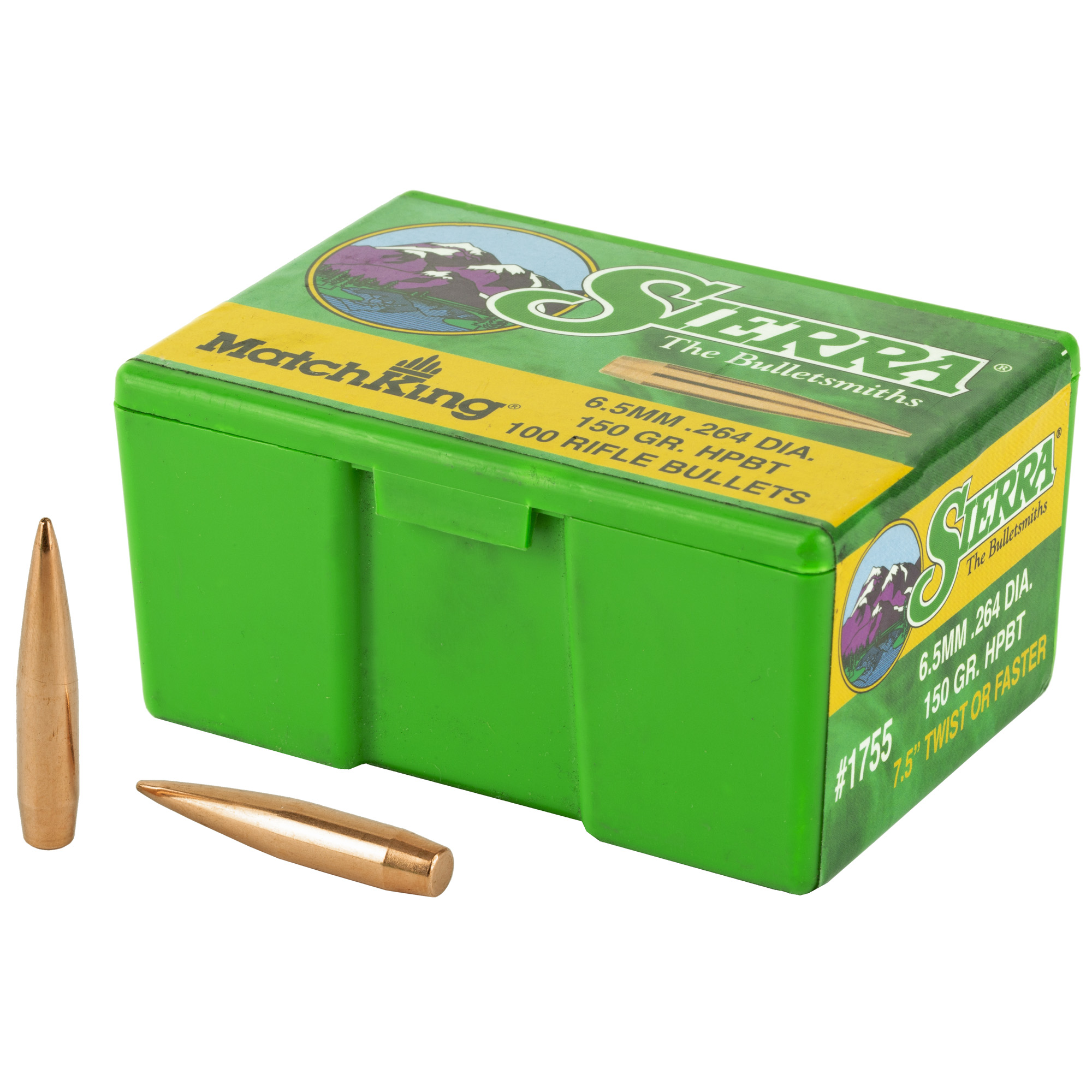 Sierra Bullets 6.5MM .264 150 Gr. Hpbt Match 100 Rounds