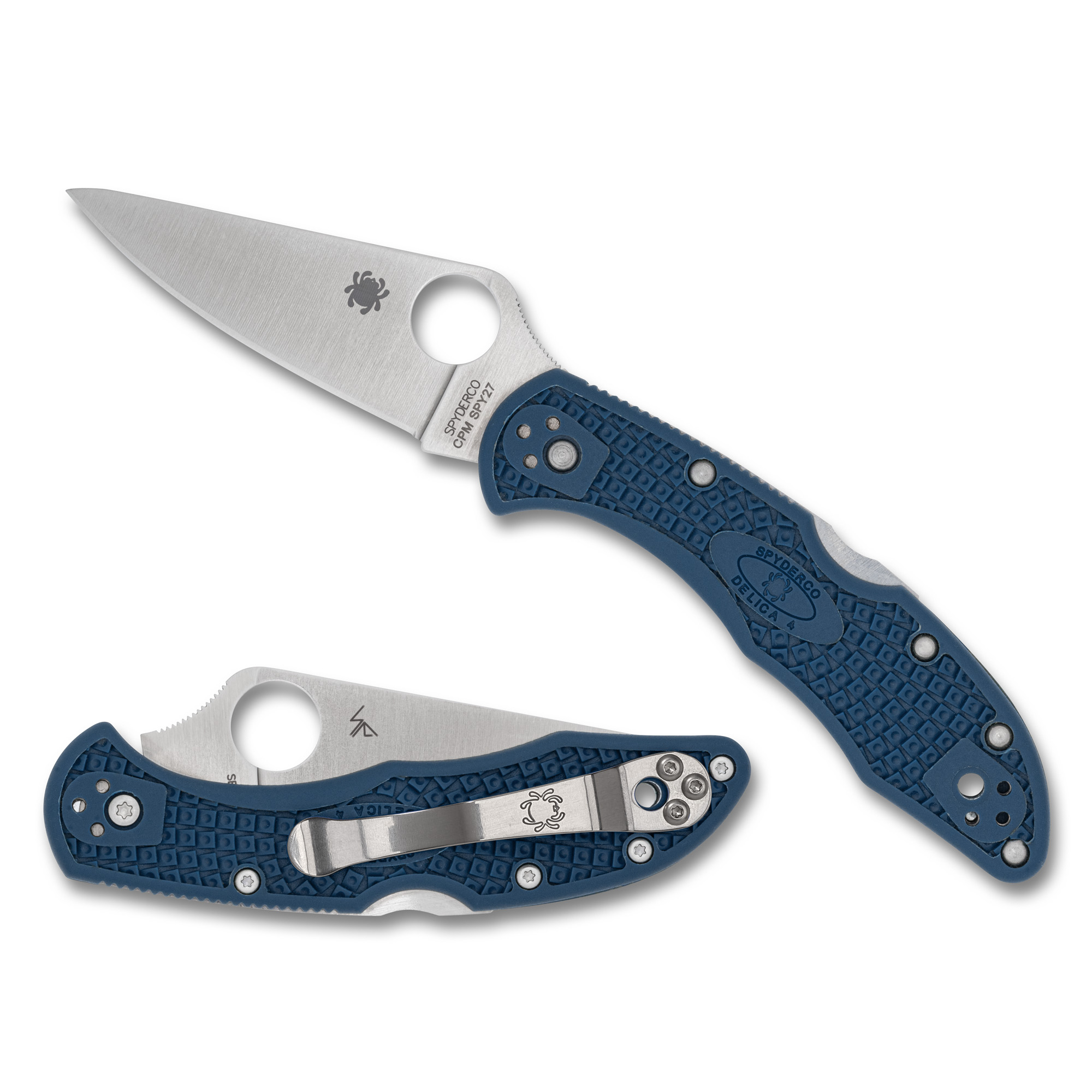 Spyderco Delica 4 Folding Knife 2.9 Cobalt Blue
