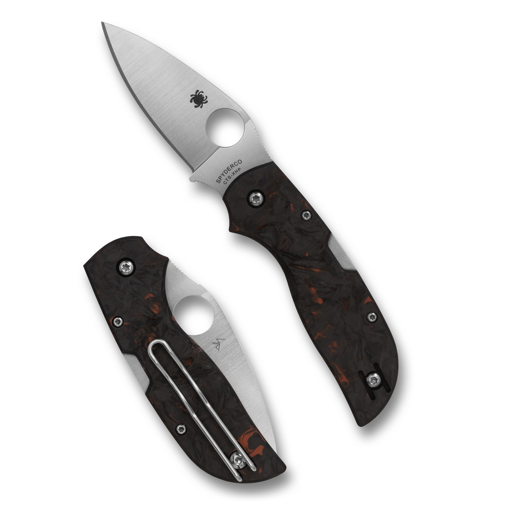 Spyderco Chaparral Red Fatcarbon Folding Knife