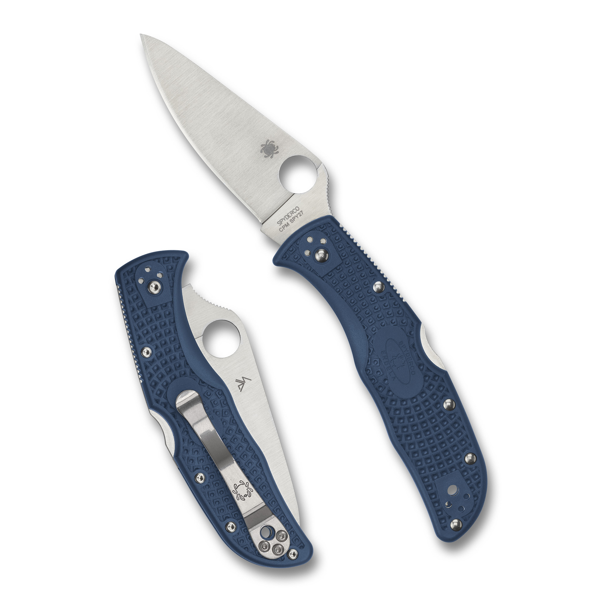 Spyderco Endela Lightweight Folding Knife 3.41 Blue