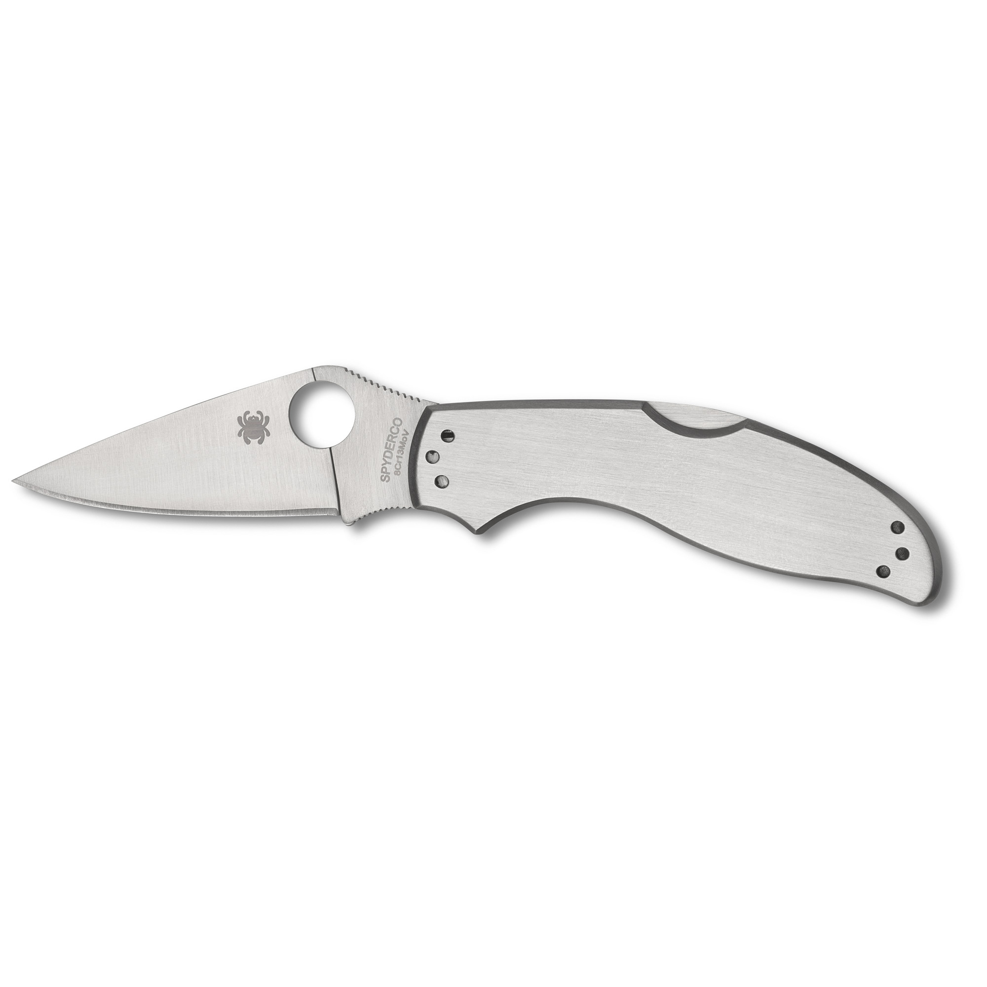 Spyderco Uptern 2.82 Folding Knife Silver
