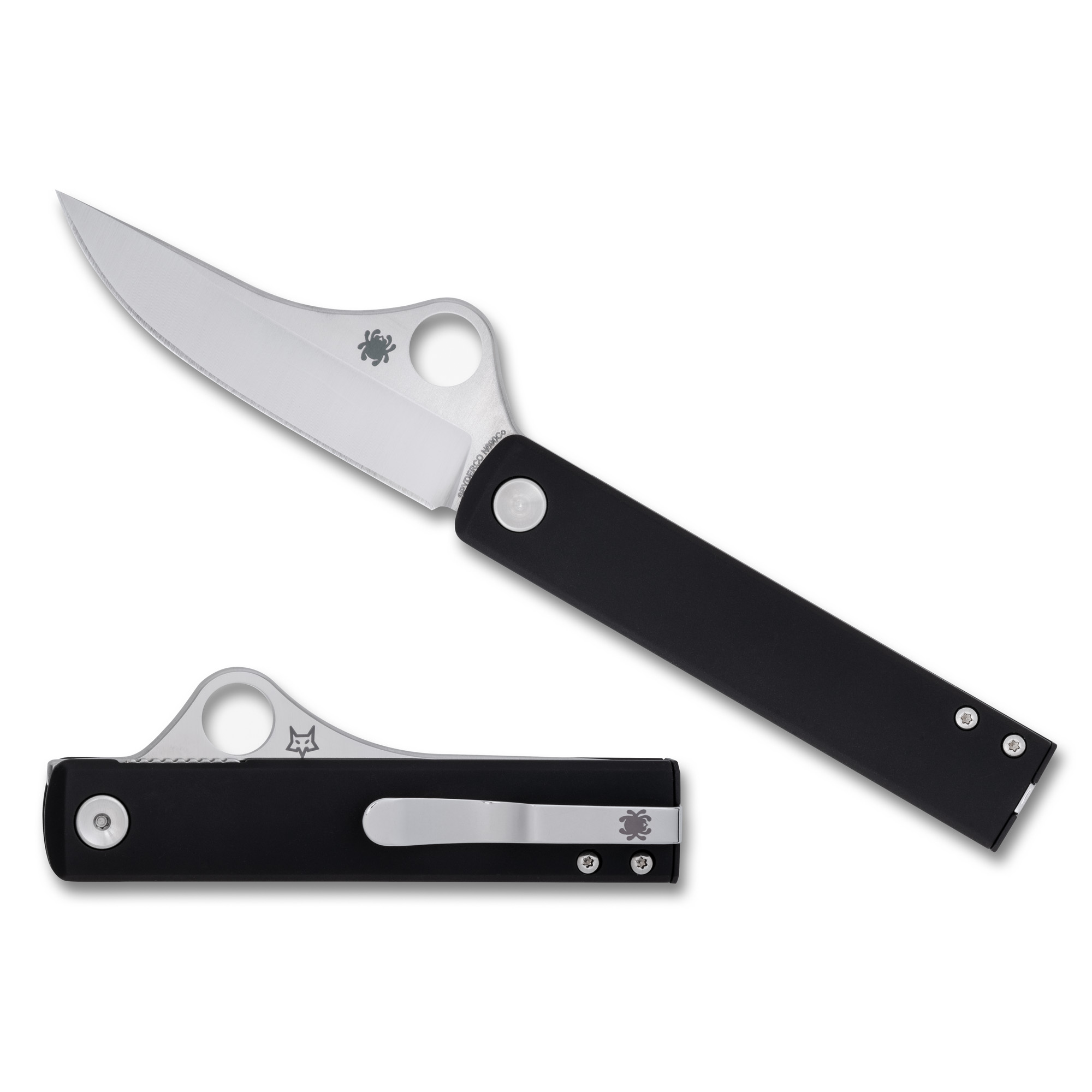 Spyderco Essenza Folding Knife 3.19 Black Aluminum