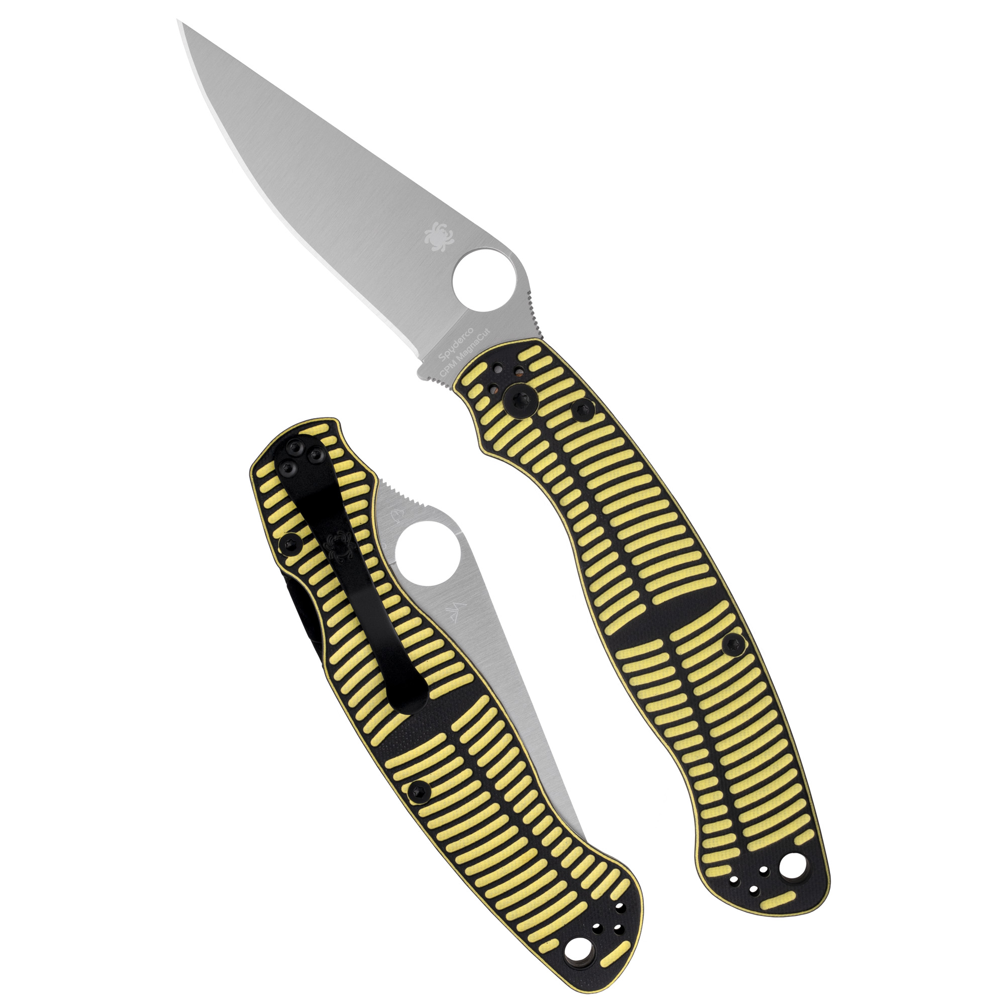 Spyderco Military 2 Salt Folding Knife 4 Yellow/black