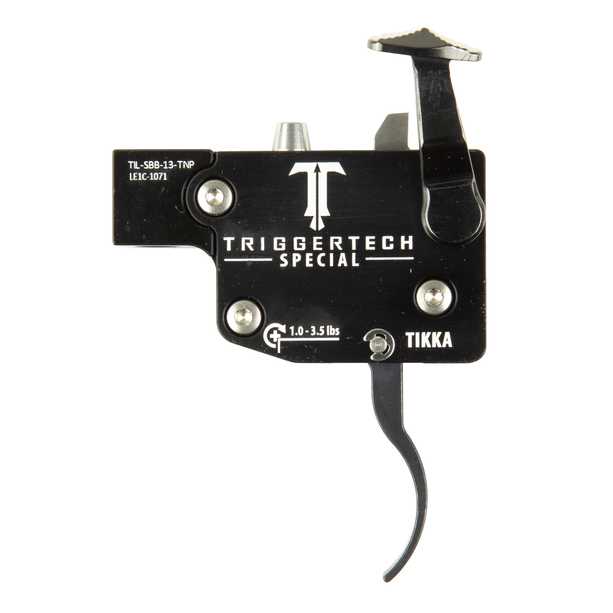 Triggertech Special Curved Lever Trigger for Tikka Left Hand Black
