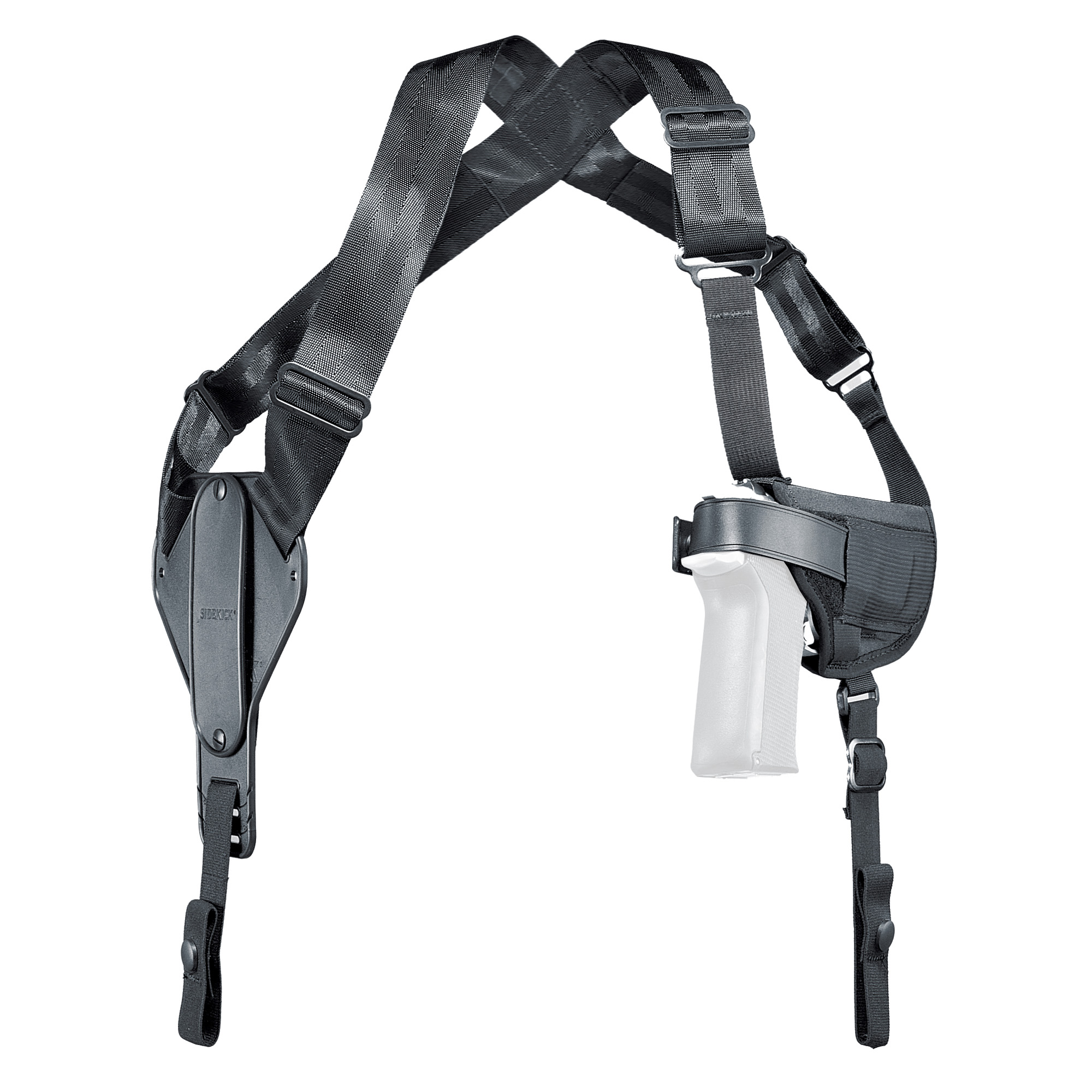 Uncle Mikes Horizontal Shoulder Holster Size 5 Black Ambidextrous
