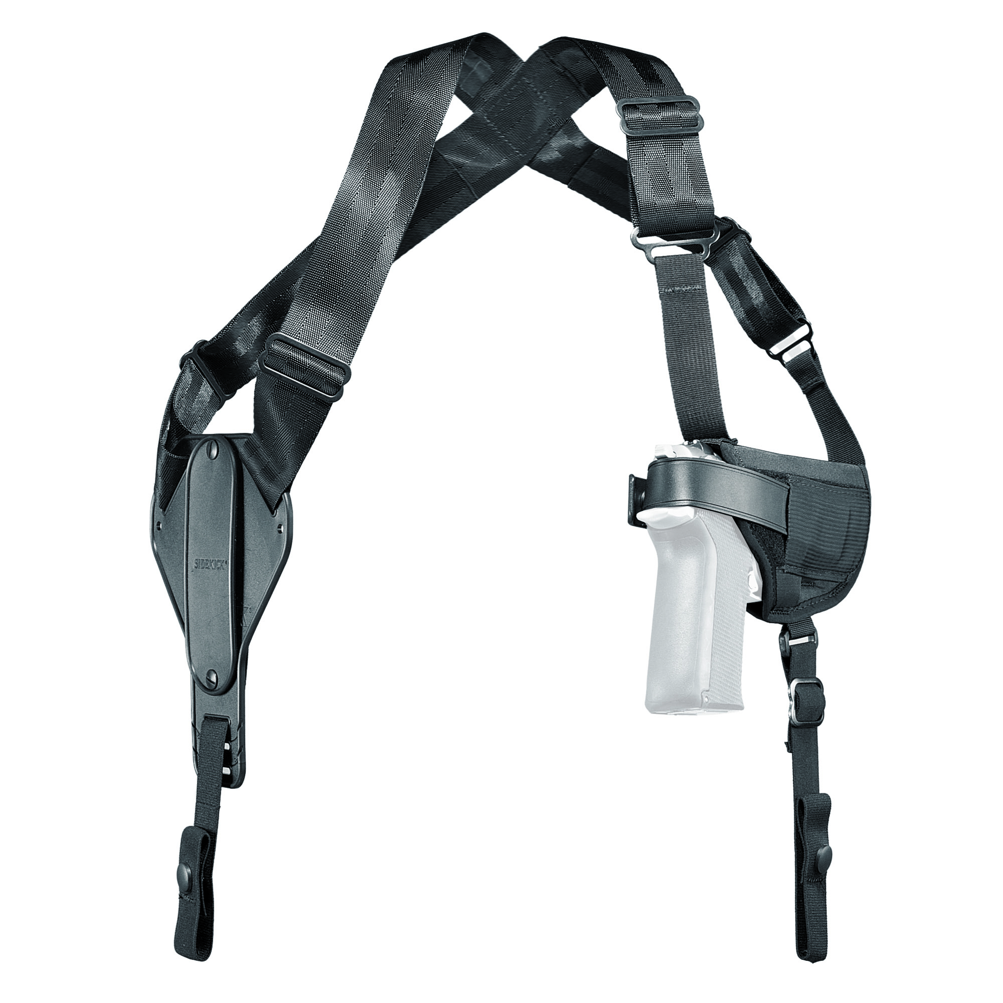 Uncle Mikes Horizontal Shoulder Holster Size 15 Black Ambidextrous