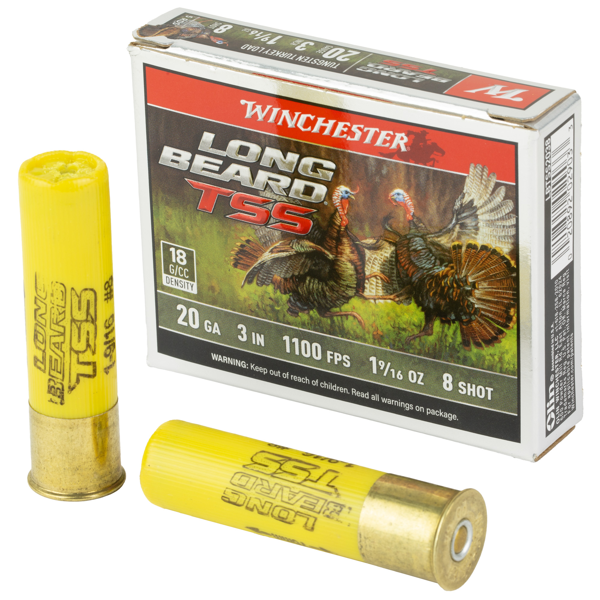 Winchester Long Beard Tss 20GA 3 8 Shotshell 5/ROUND