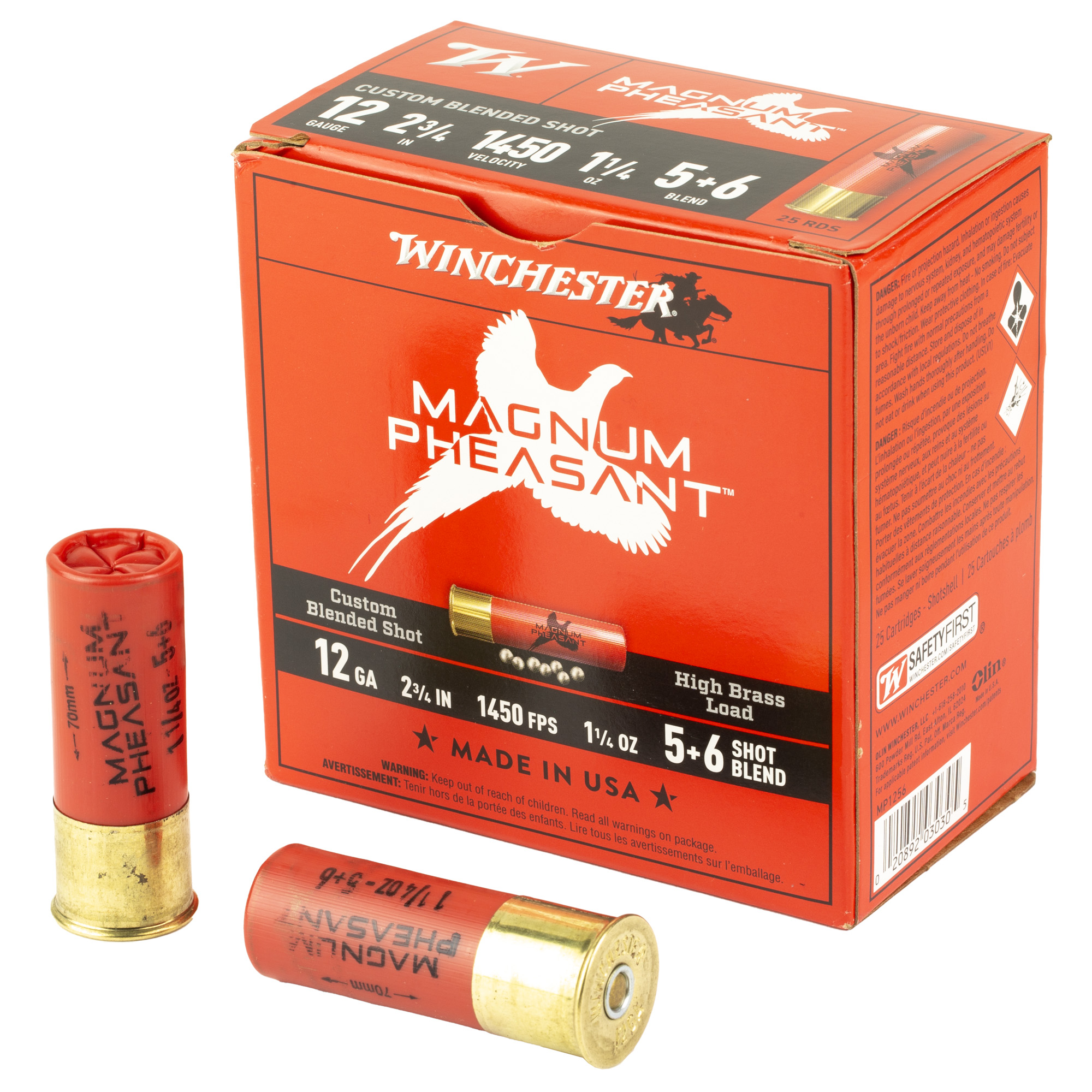 Winchester Magnum Pheasant 12 Ga 2-3/4 1-3/8 Oz 25 Rounds