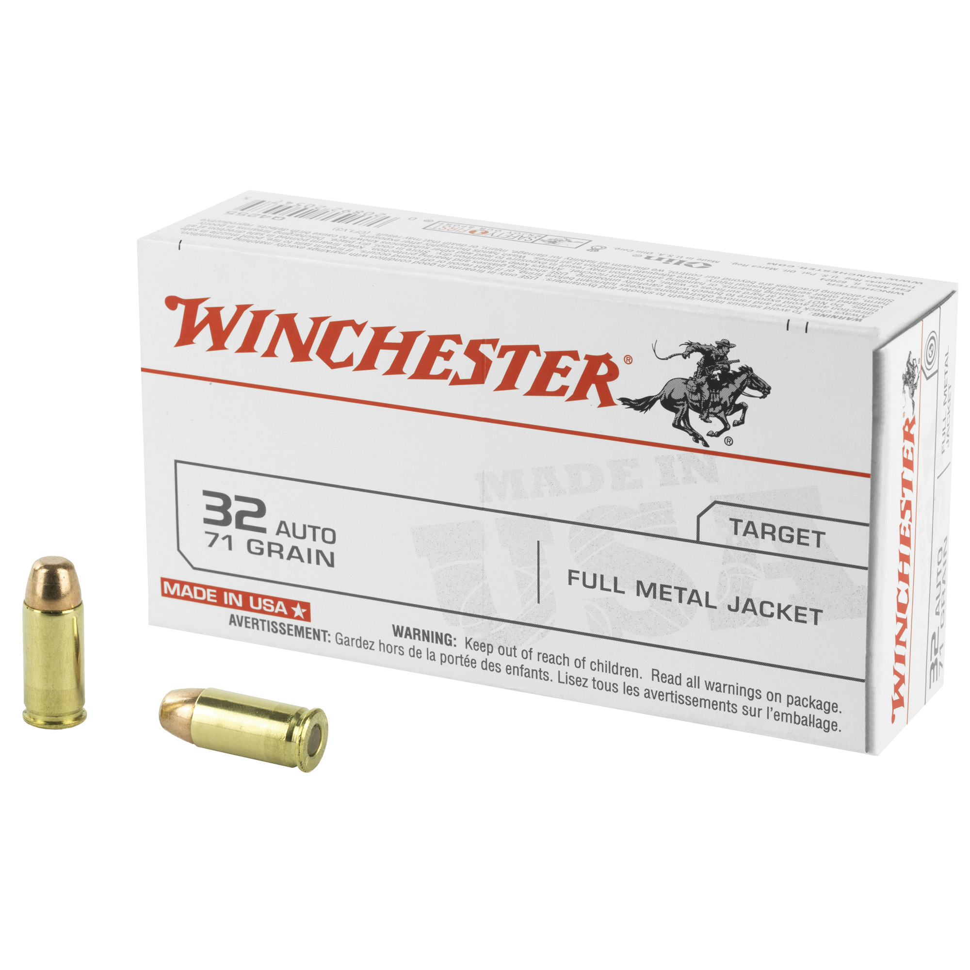Winchester 32 Acp 71GR Full Metal Jacket 50 Rd
