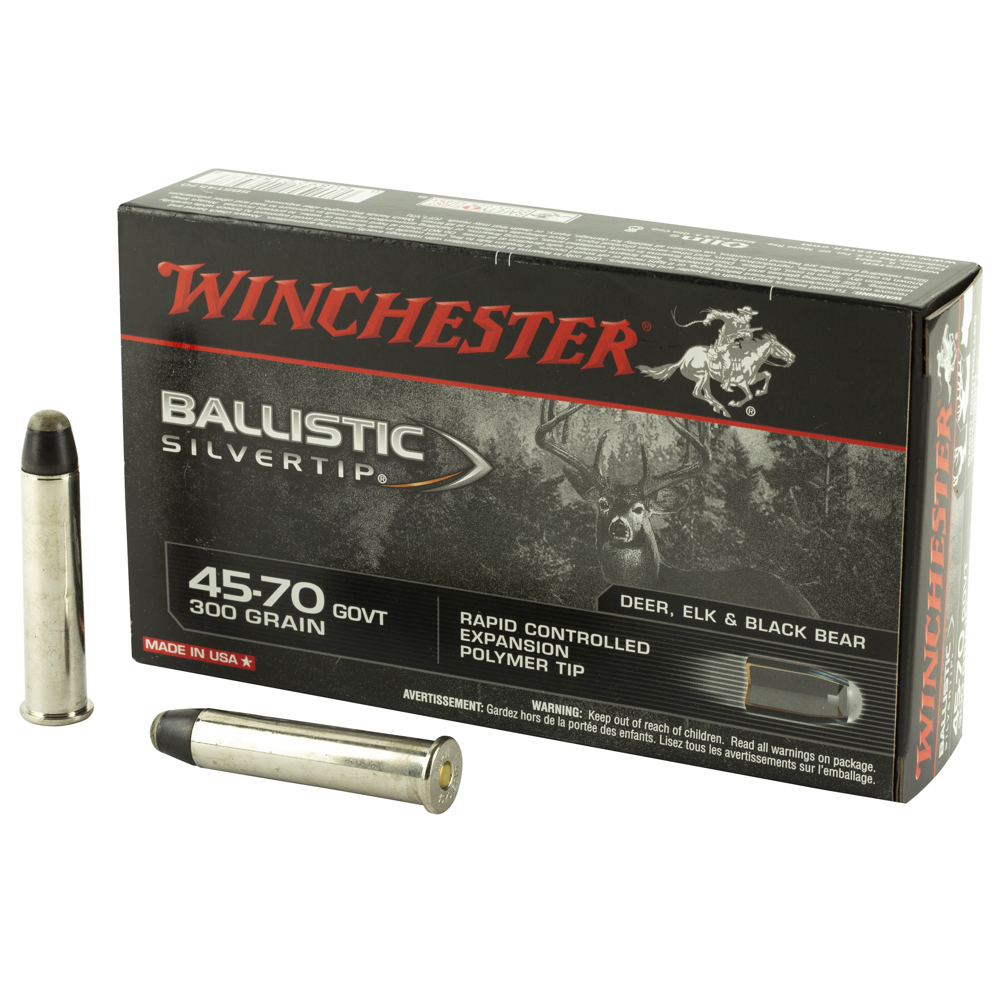 Winchester Ballistic Silvertip 45-70 Gov 300 Gr 20 Rd
