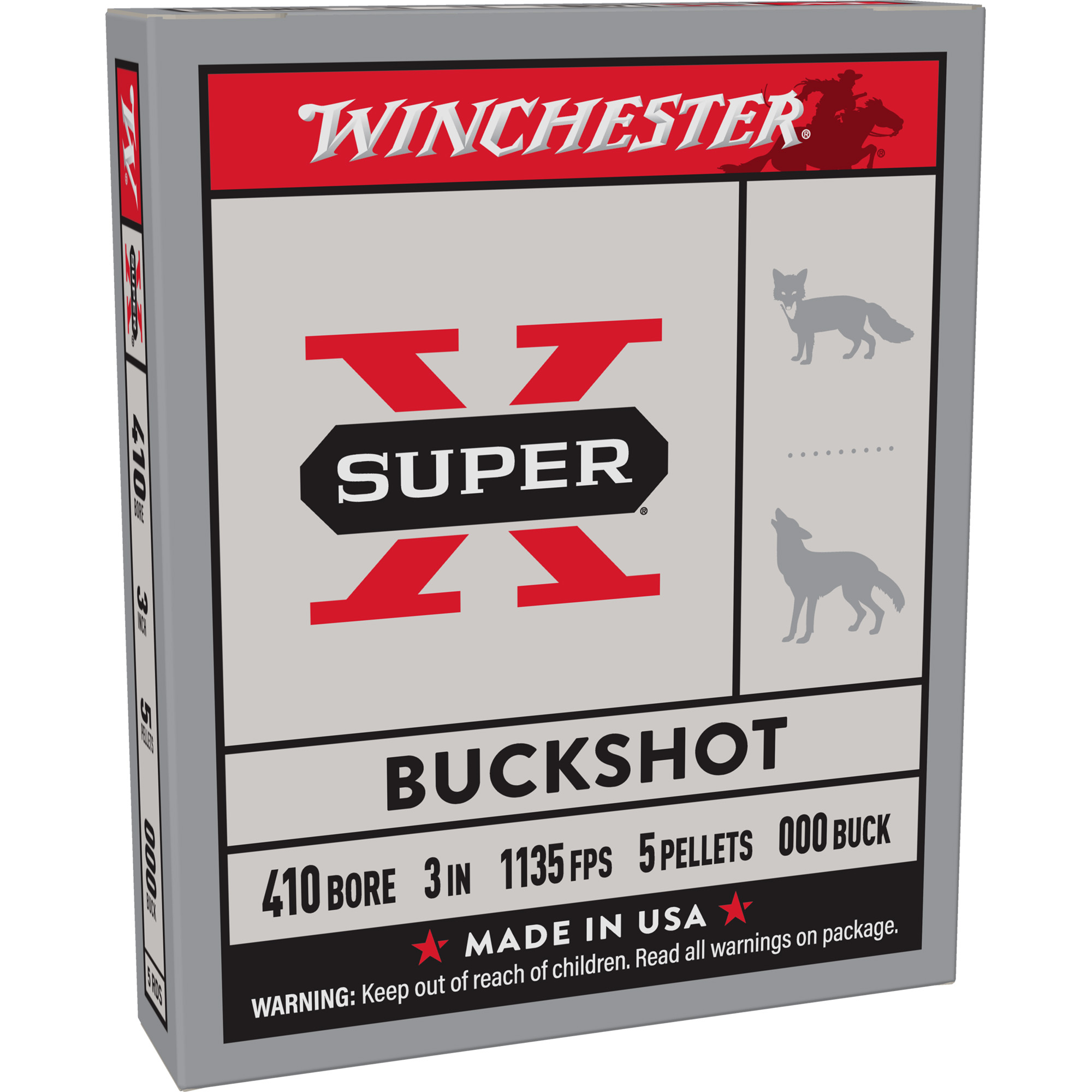 Winchester Super X 410GA 3 000 Buckshot 5 Pellets 5RD