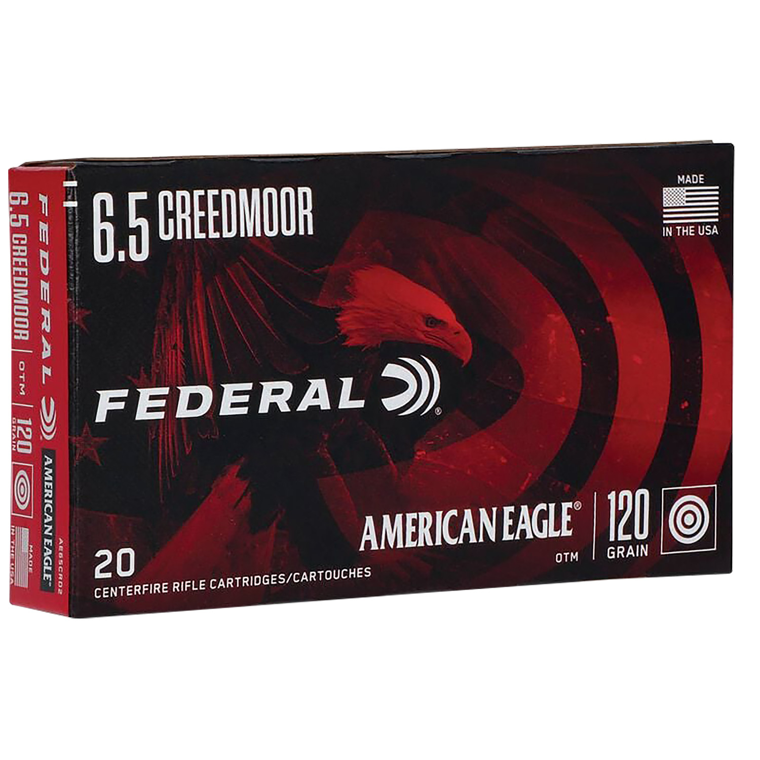 Federal 6.5 Creedmoor 120GR Open Tip Match 20RD Ammo