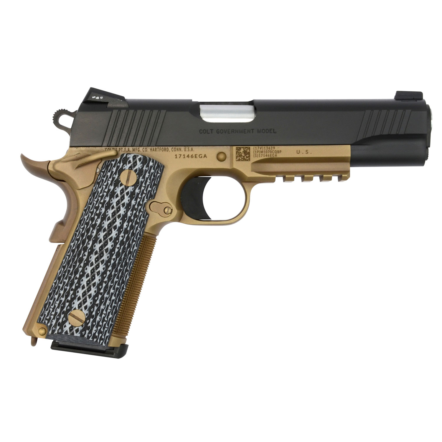 Colt Custom Shop Cqb 45 Acp 8+1 5 Fde/black Dlc
