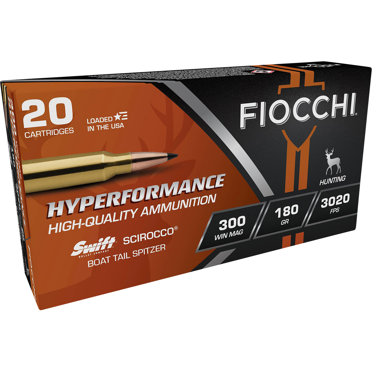 Fiocchi 300 Win Mag 180GR Scirocco Ii Boat Tail 20/10