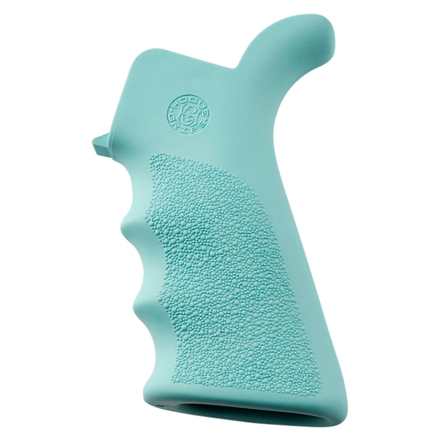 Hogue 13024 AR15 Grip Fg Aqua Rubber