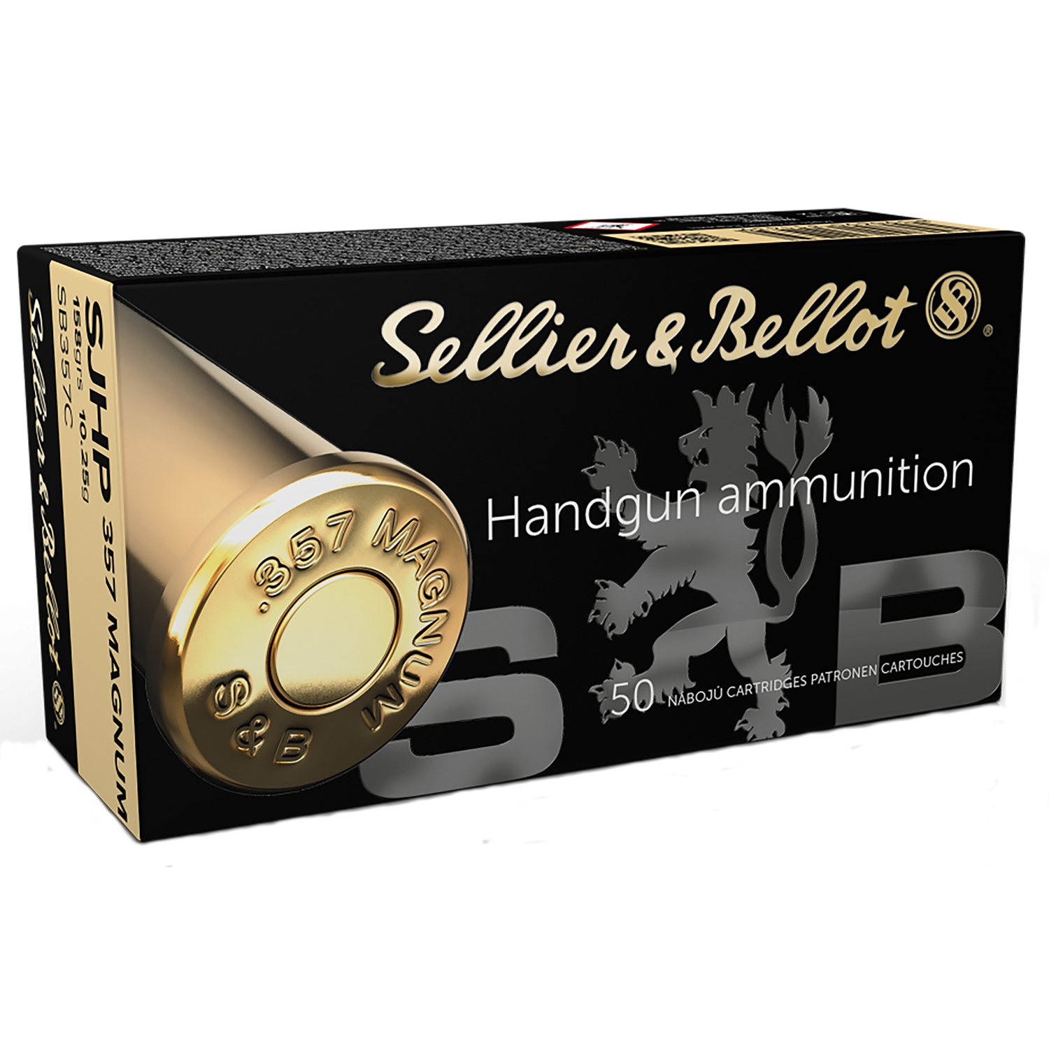 Sellier & Bellot SB357C 357 Mag 158GR Semi Jacketed Hollow Point 50/20