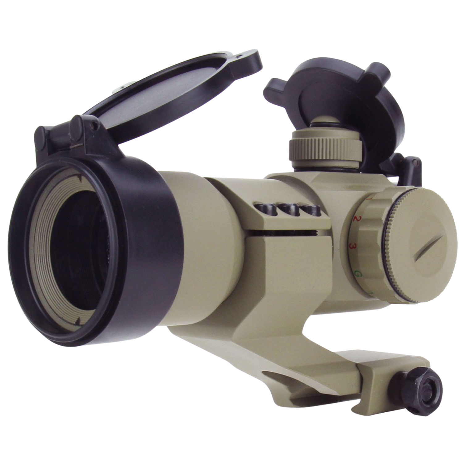 Tacfire 1X30 Dual Illuminated Red/green Dot Sight Tan