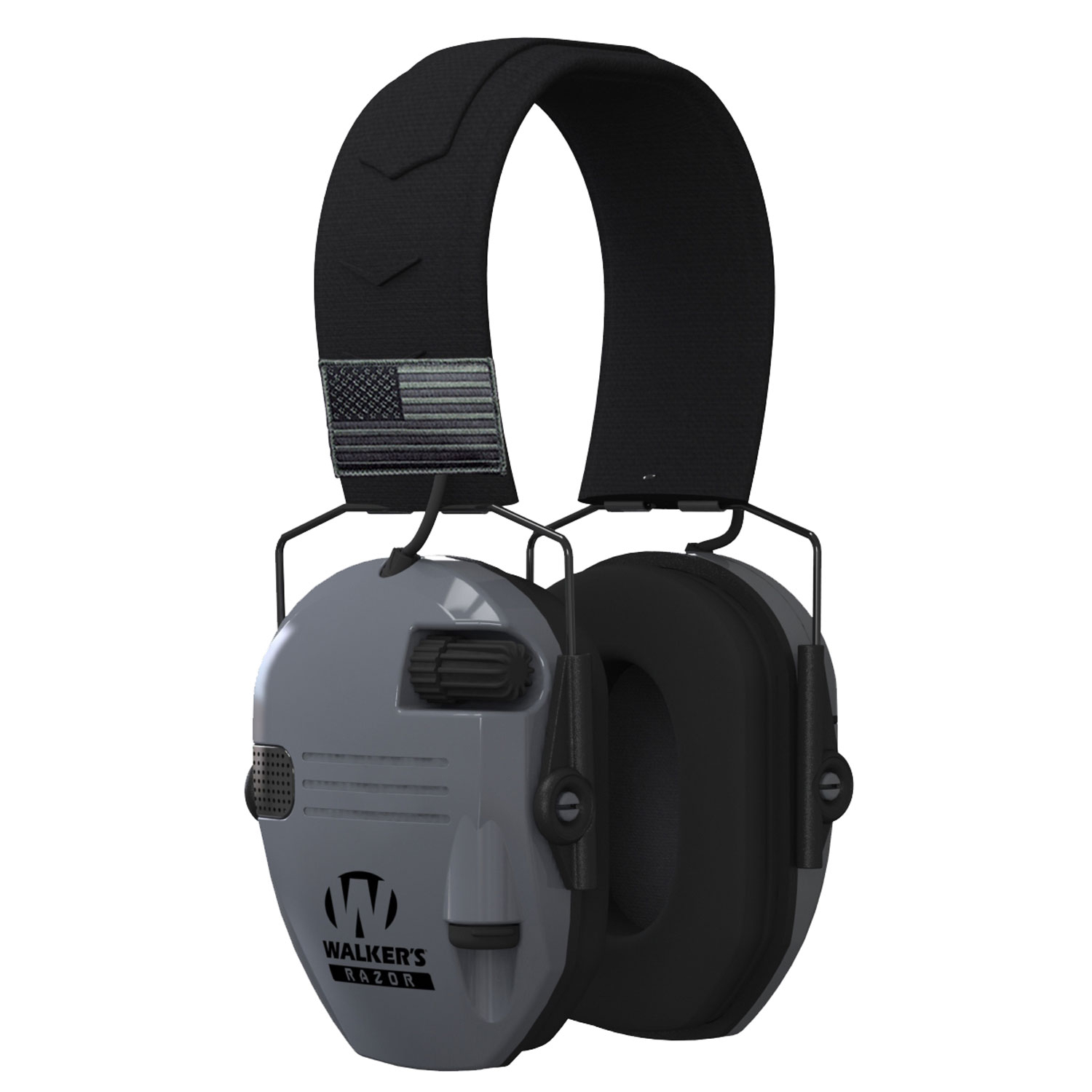 Walkers Razor Patriot Electronic Earmuff Black/gray