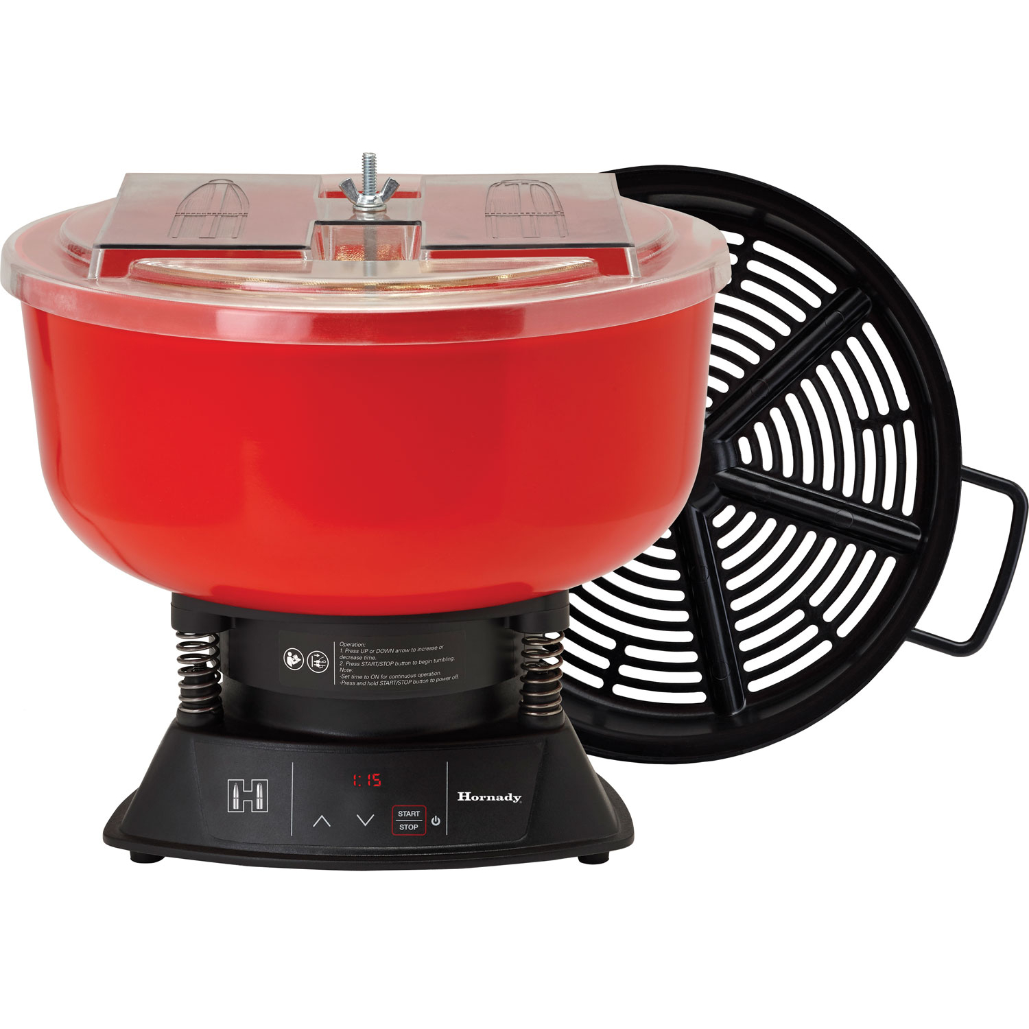 Hornady Magnum Digital Vibratory Tumbler Red Multi Caliber
