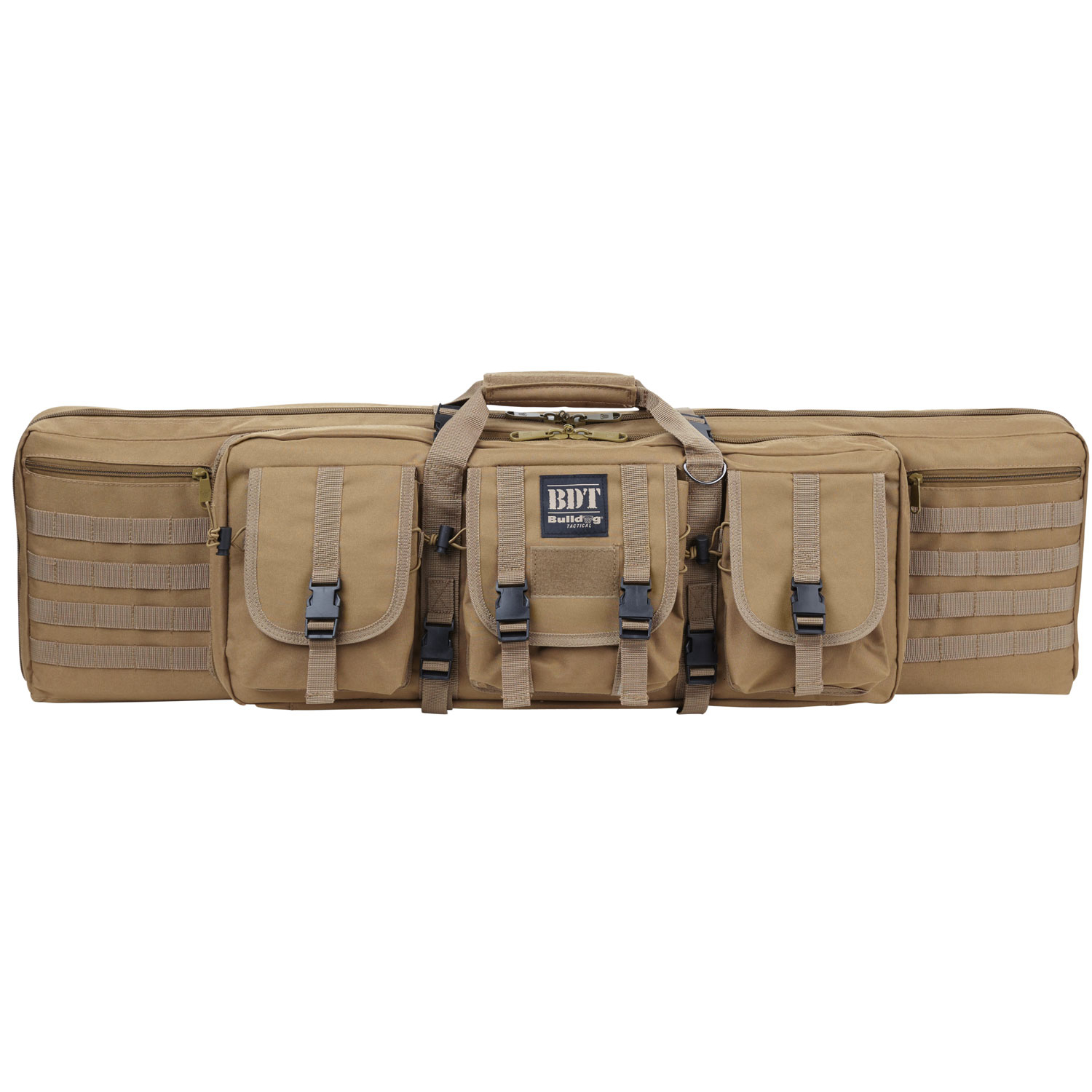 Bulldog Tactical Rifle Case 36IN Tan With 3 Accessory Pockets