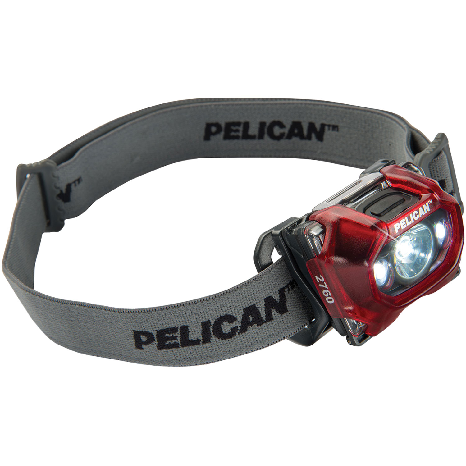 Pelican 2760C Headlight Trans Red G3