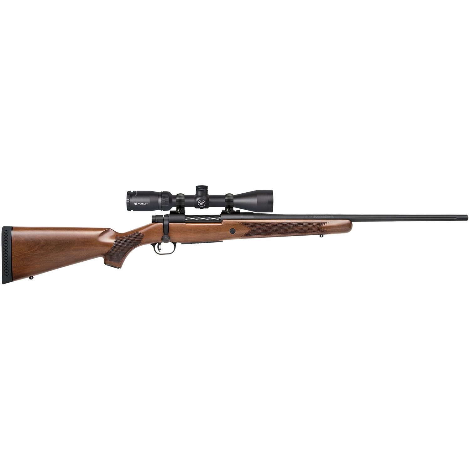 Mossberg Patriot 270 Win 5+1 22 Fluted Barrel Walnut With Vortex Scope
