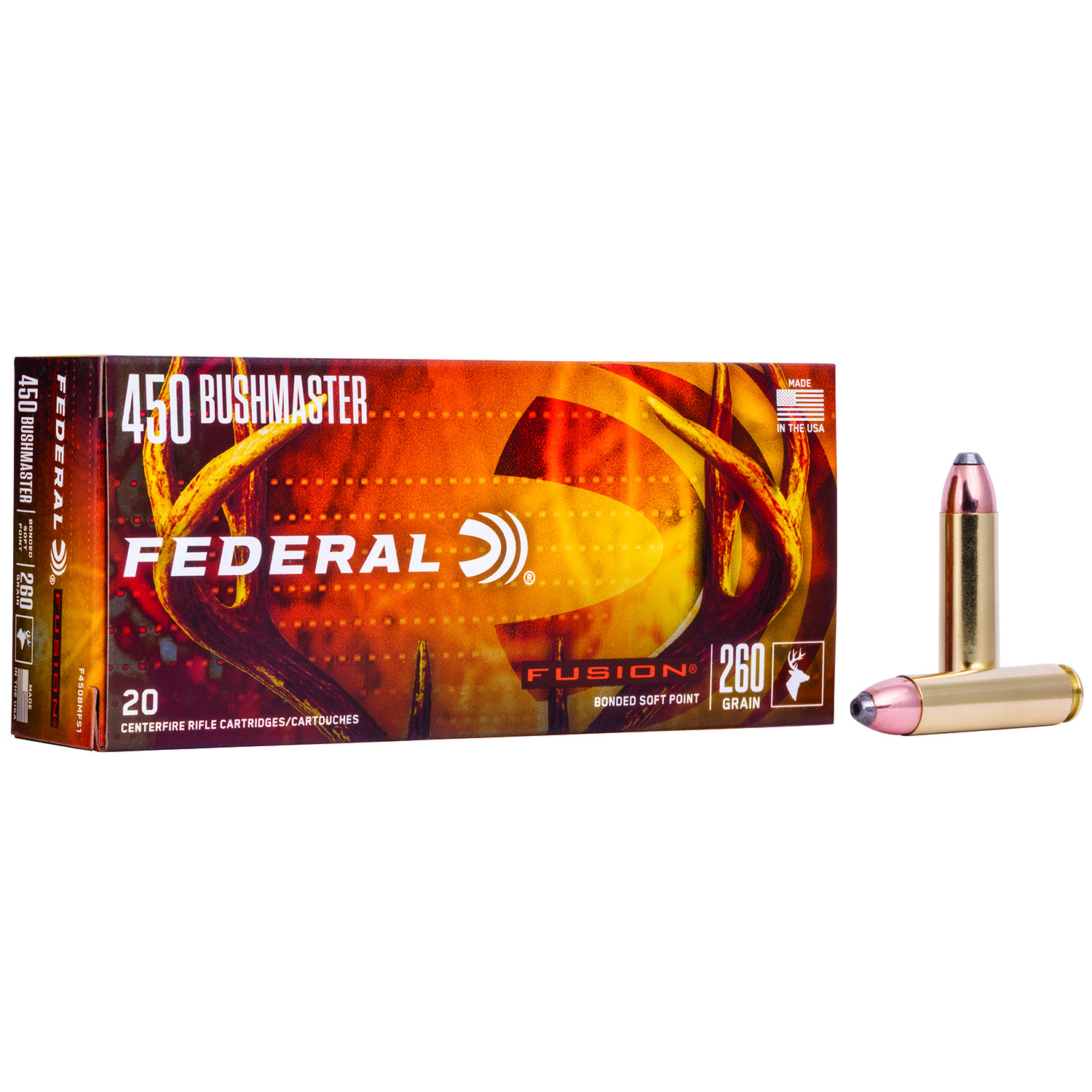 Federal Fusion 450 Bushmaster 260GR Ammo 20RD