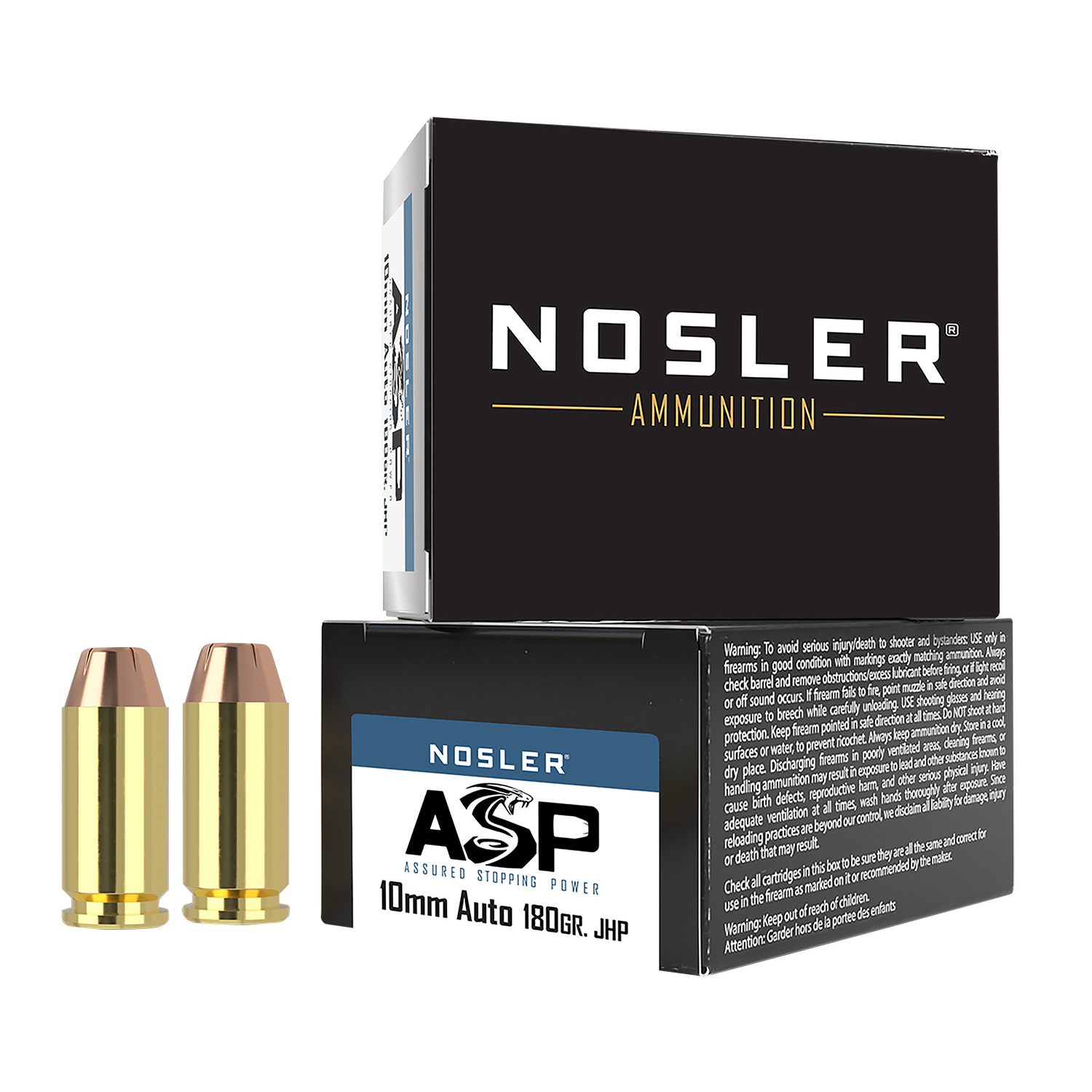 Nosler Asp 10MM 180GR Jhp 20 Rd.