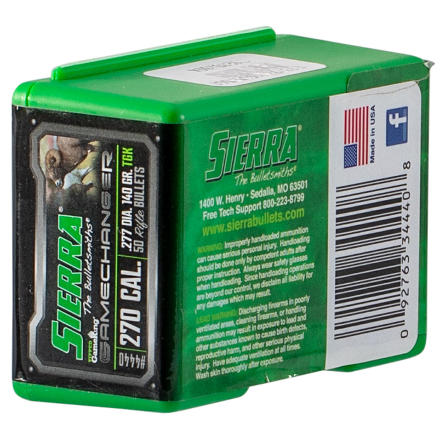 Sierra 4440T Tipped Gameking .270 Cal 140 Gr 50 Count - Image 3