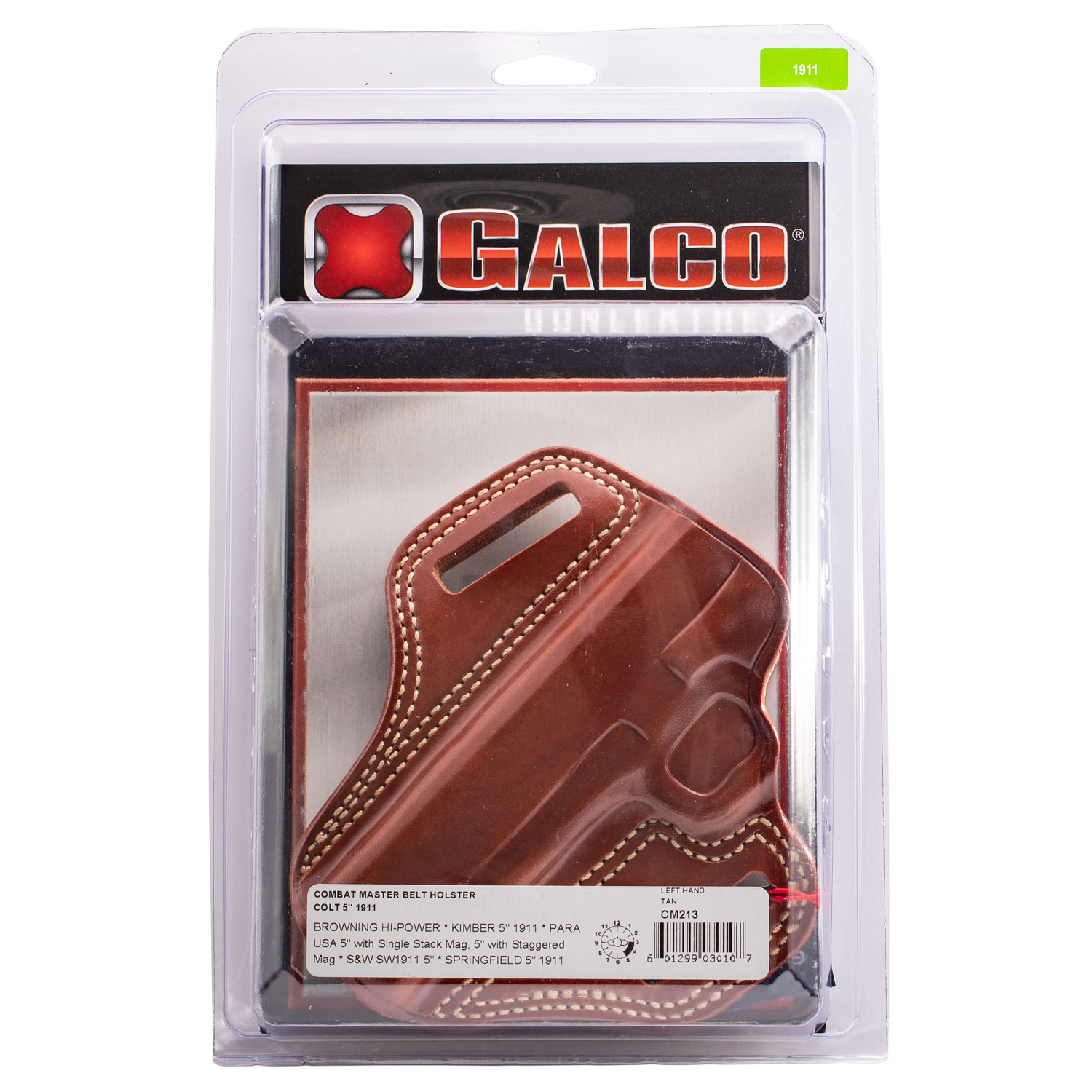 Galco CM213 Combat Master Lh Tan Leather Belt Holster - Image 2