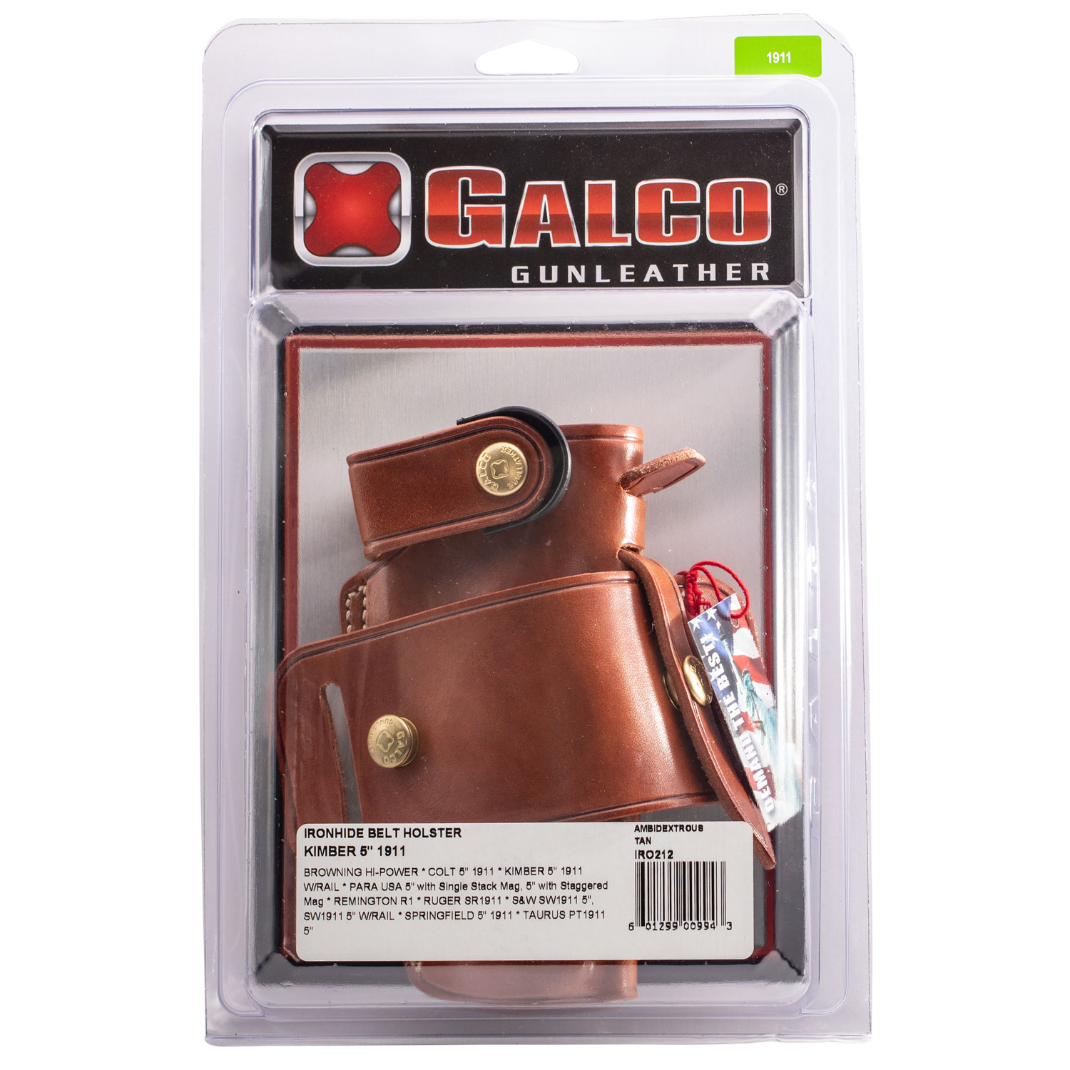 Galco Ironhide Belt Holster 1911 Tan - Image 2