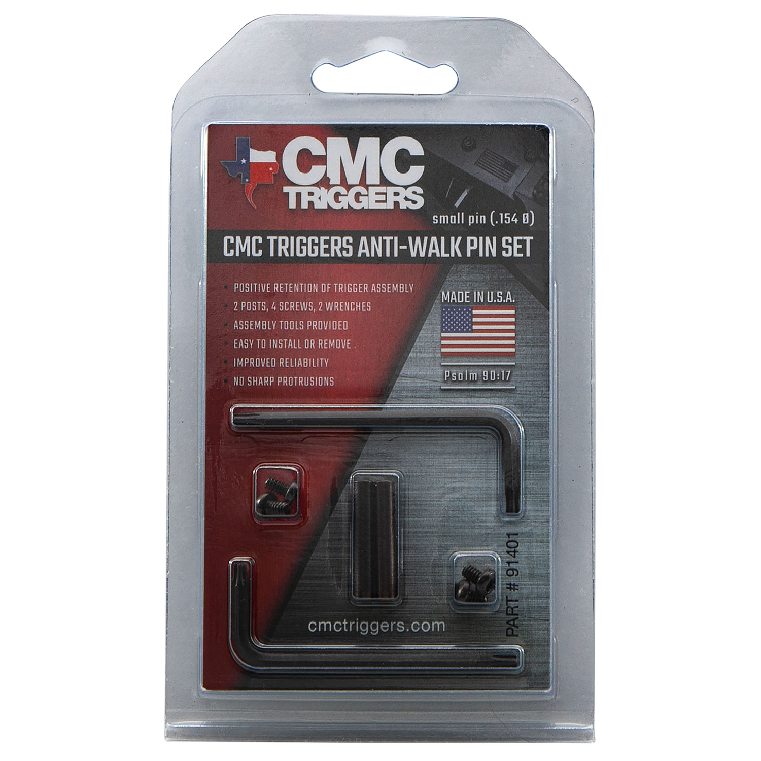 Cmc Triggers AR15/AR10 Anti-walk Pin Set Small Diameter Pins - Image 2