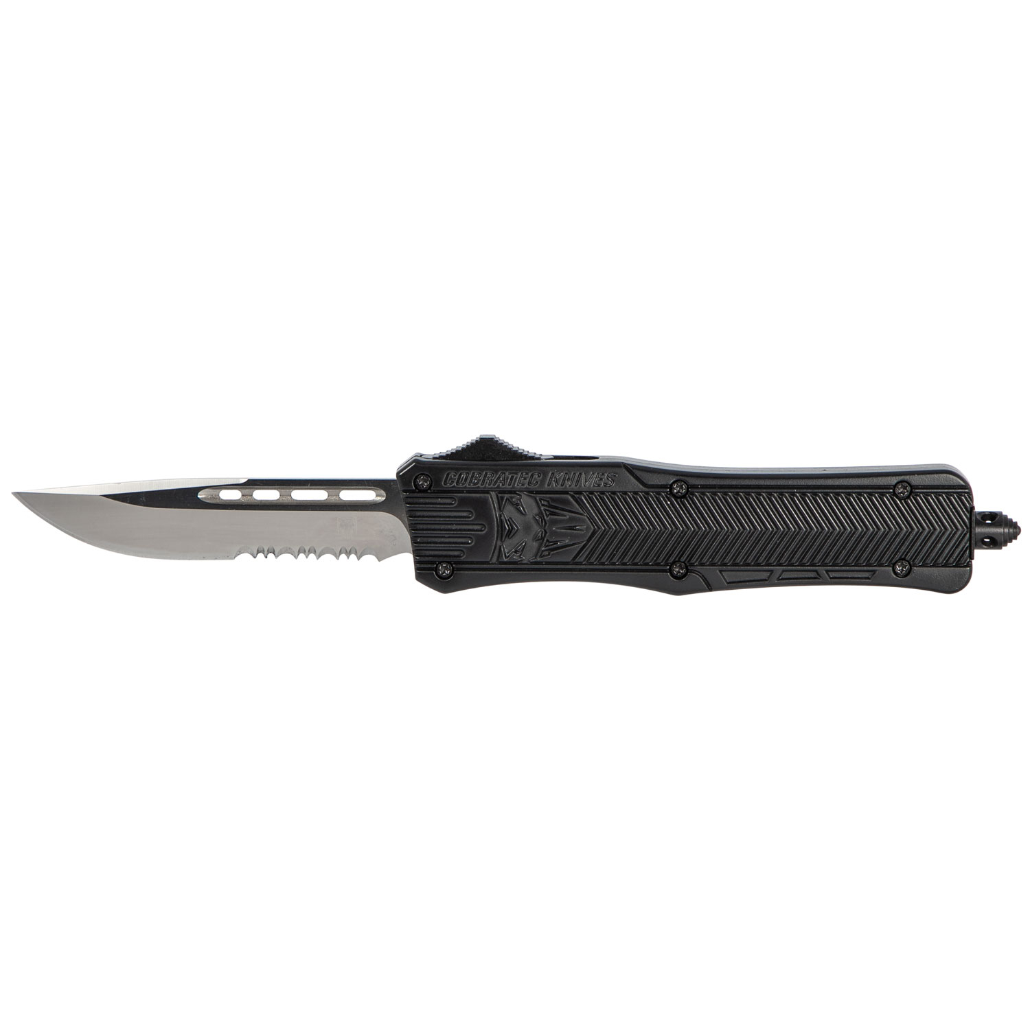 Cobratec CTK-1 Medium Otf Knife Black Aluminum Handle