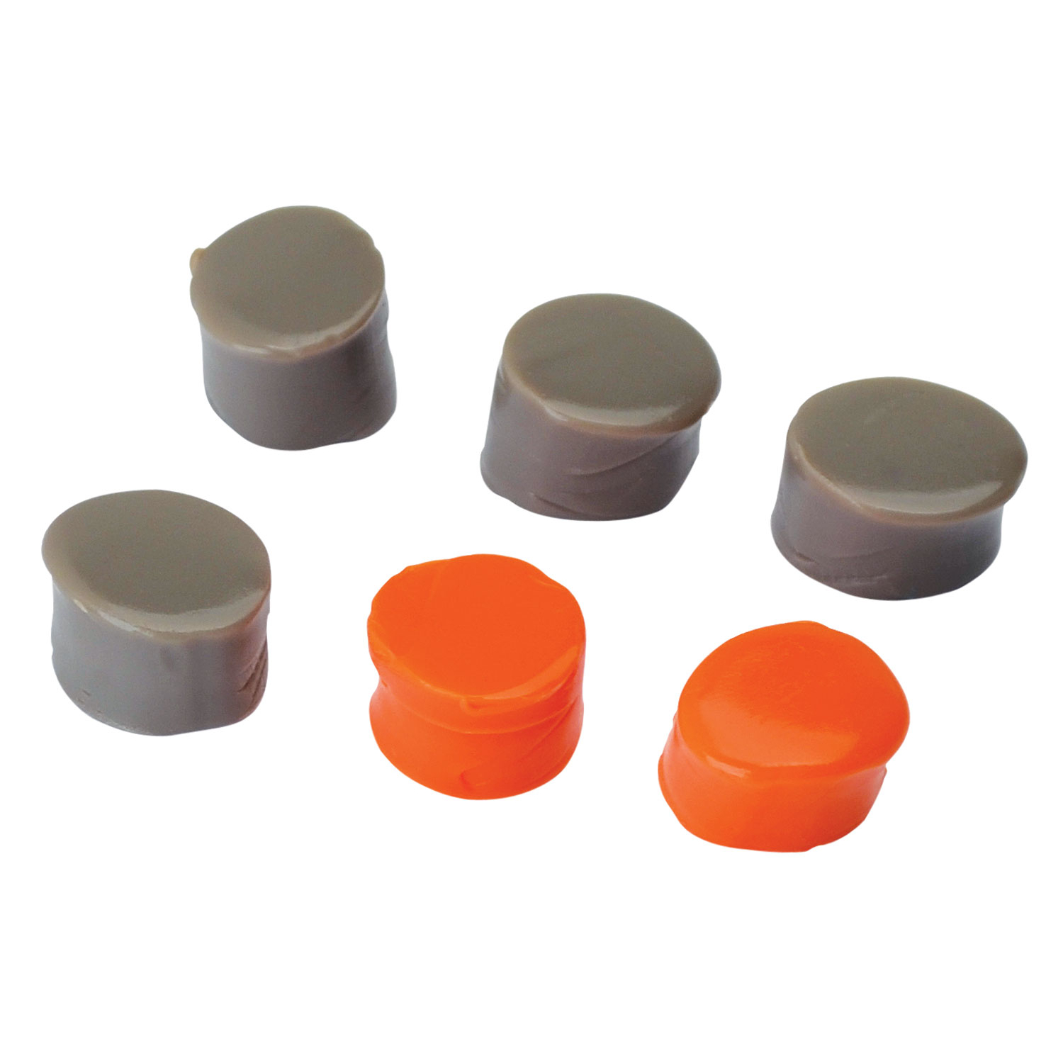 Walkers Silicone Putty Earplugs 32 Db Flat Dark Earth/orange 3 Pack