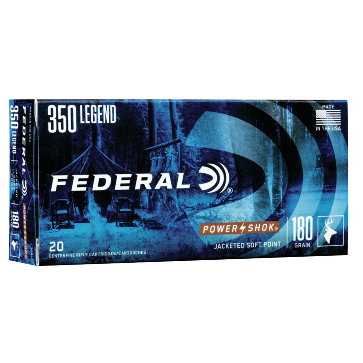 Federal Power-shok 350 Legend 180GR Soft Point 20RD