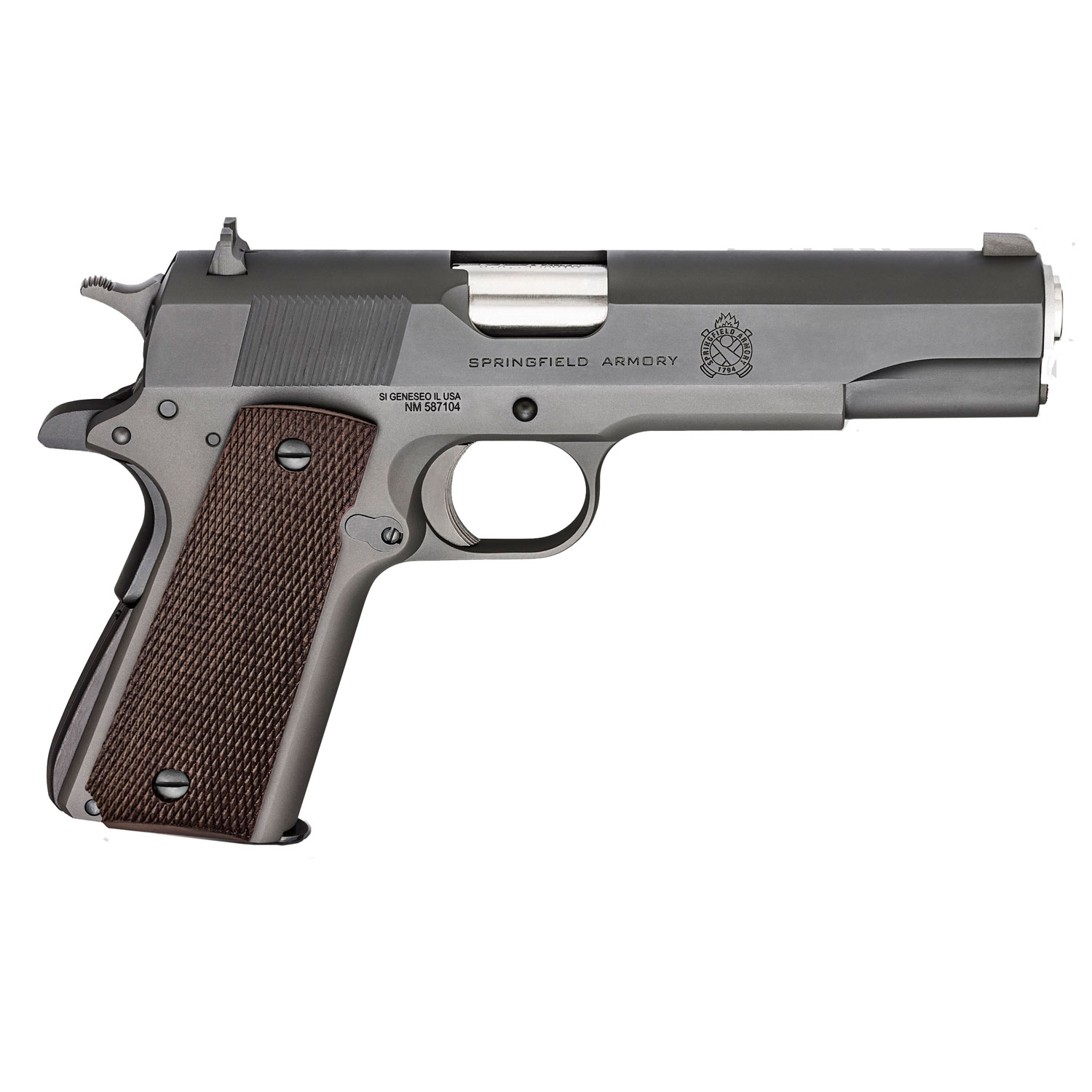 Spg 1911A1 Def Mil 45 Wood 7RD