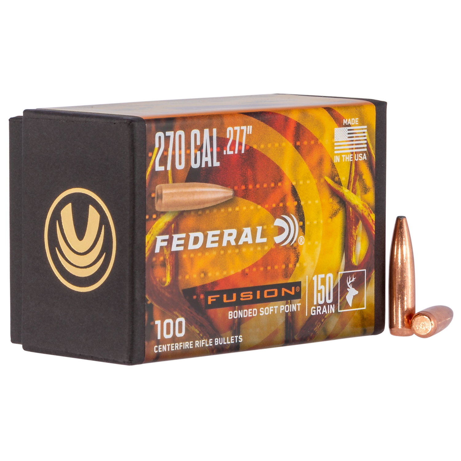 Federal FB277F4 Fusion Component .277 150 Gr 100/4