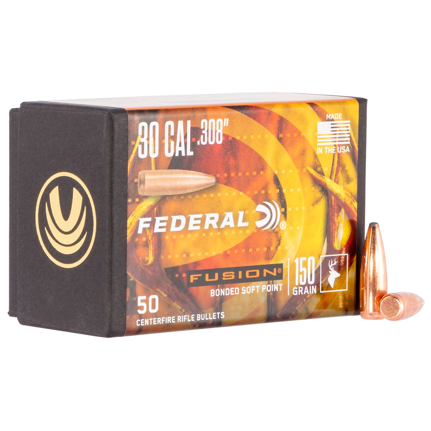 Federal FB308F1 Fusion Component .308 150 Gr Soft Point 50/4