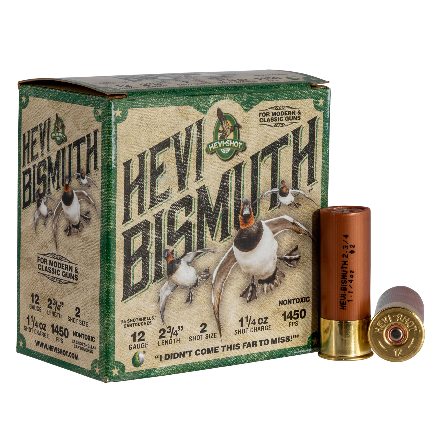 Hevi-shot Hevi Bismuth 12 Ga 2.75 1 1/4 Oz 25/BOX